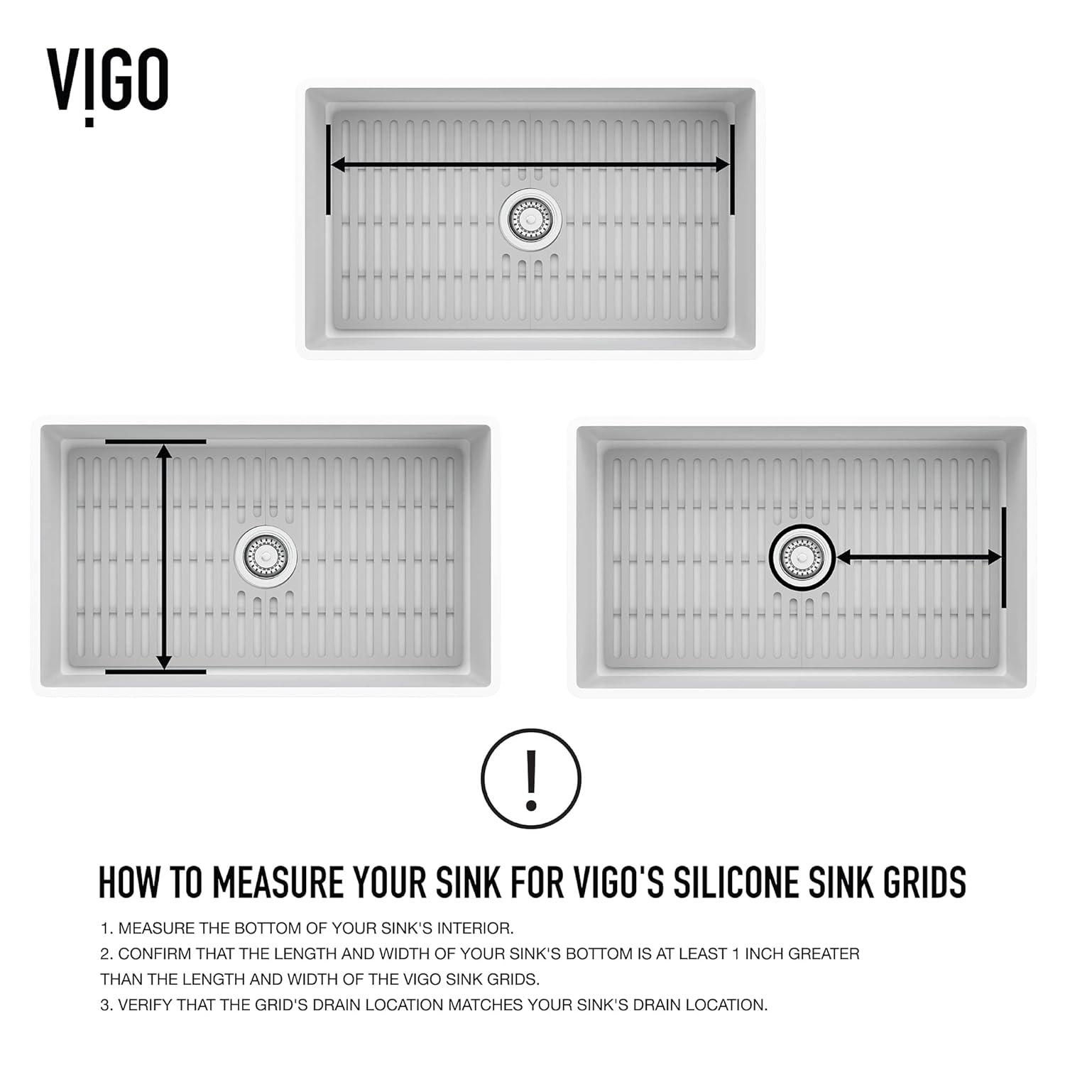 Silicone 20.75 in. x 14.875 in. Silicone Bottom Grid for 24 in. Single Bowl Kitchen Sink