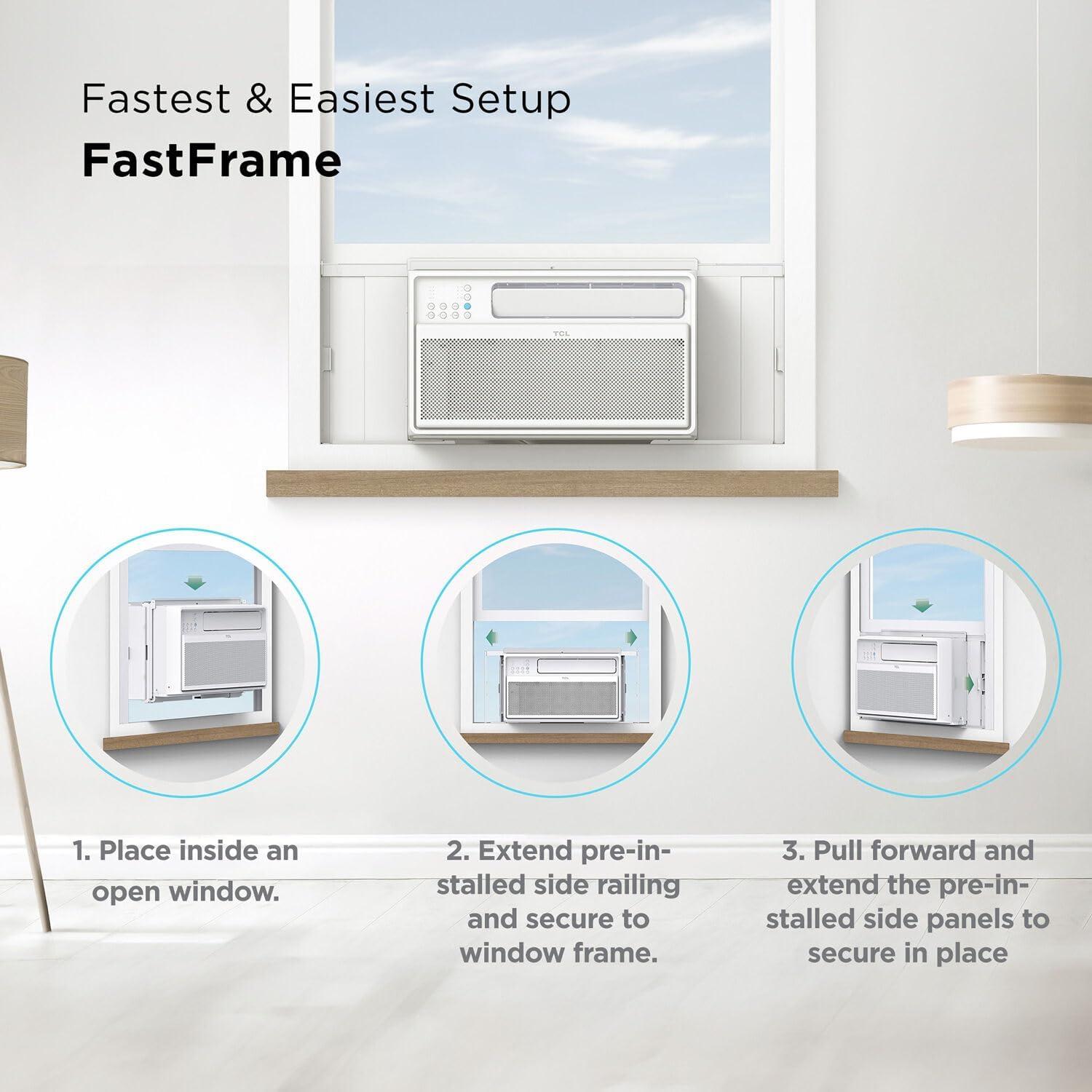 TCL 12000 BTU Wi-Fi Connected Window Air Conditioner with Remote Included