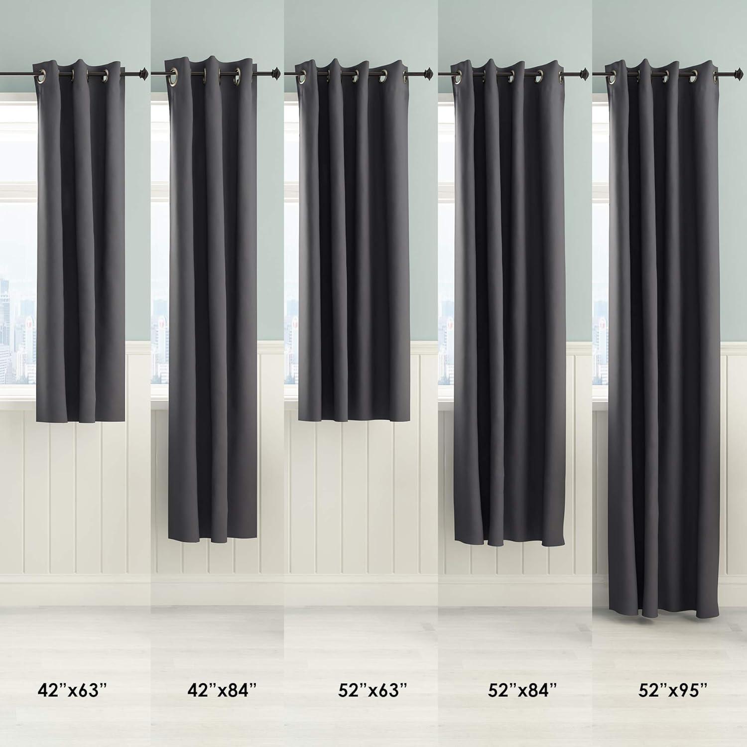 Furinno Collins Blackout Curtain 42 X 84 Inches 1 Panel, Dark Blue