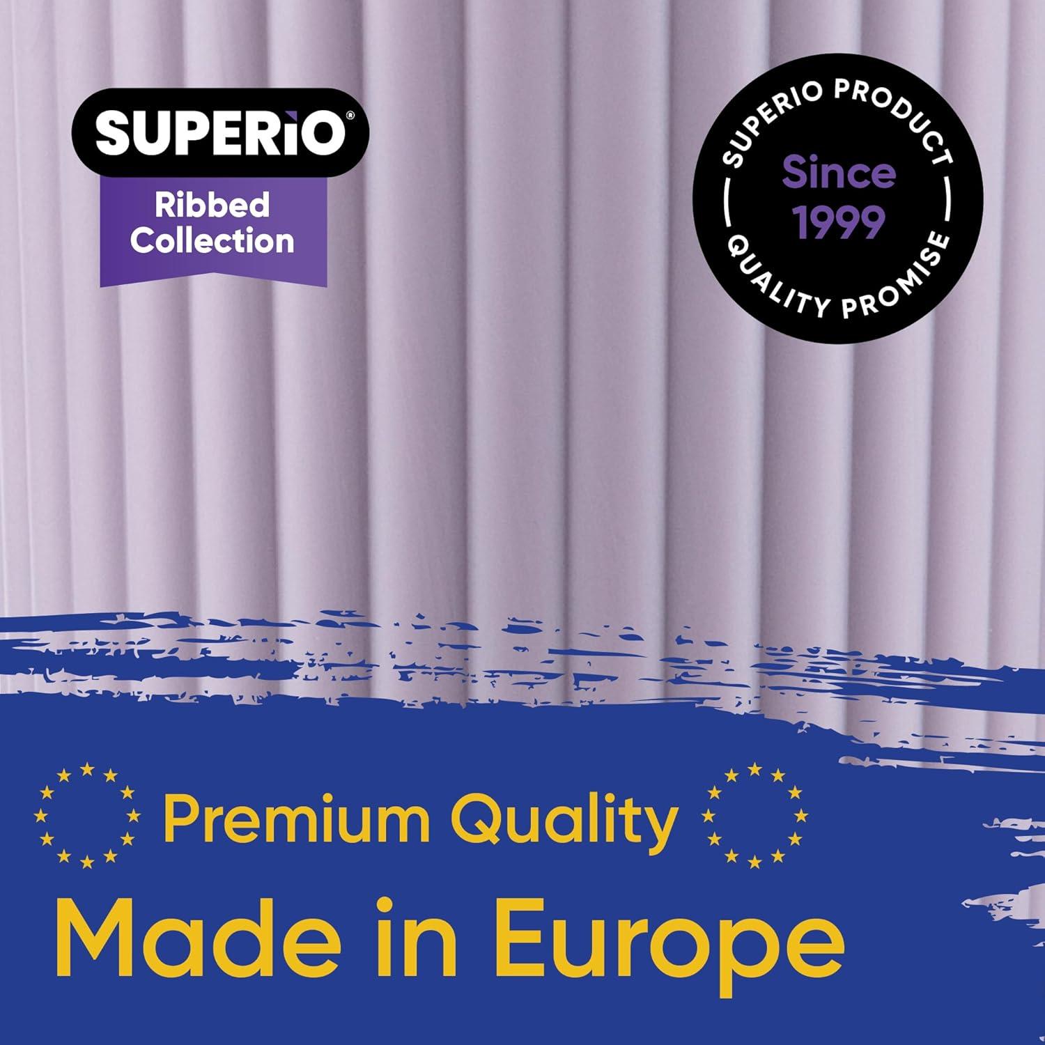 Superio Ribbed Laundry Hamper and Laundry Basket