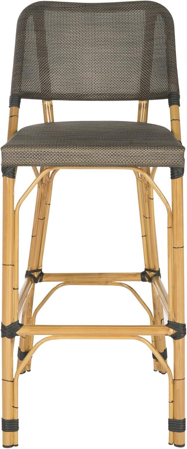 Deltana Bar Stool Brown (Indoor/Outdoor)  - Safavieh