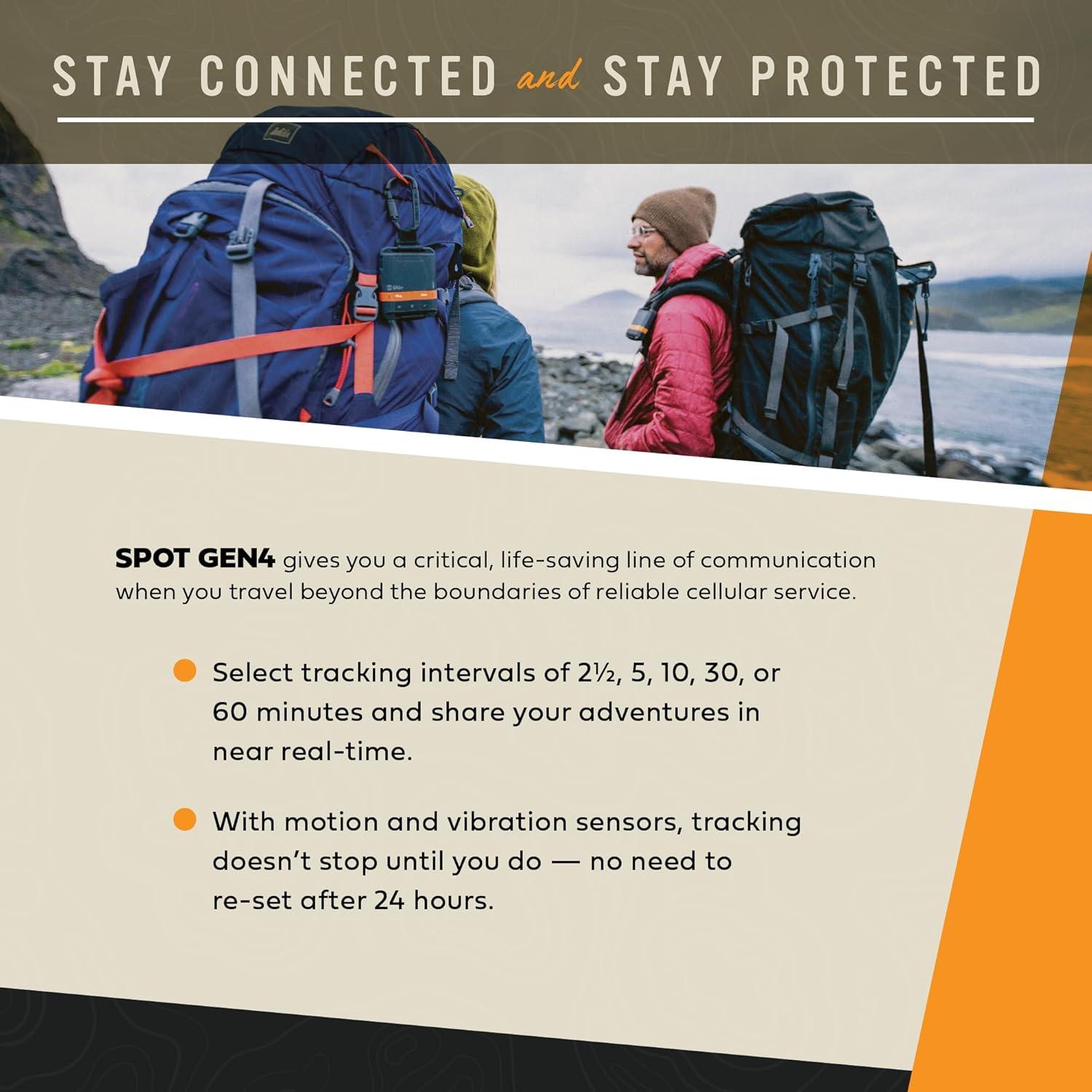 SPOT Gen 4- Handheld Satellite GPS Messenger | Handheld and Portable GPS for Hiking, Camping, Outdoor Activities | Subscription Applicable