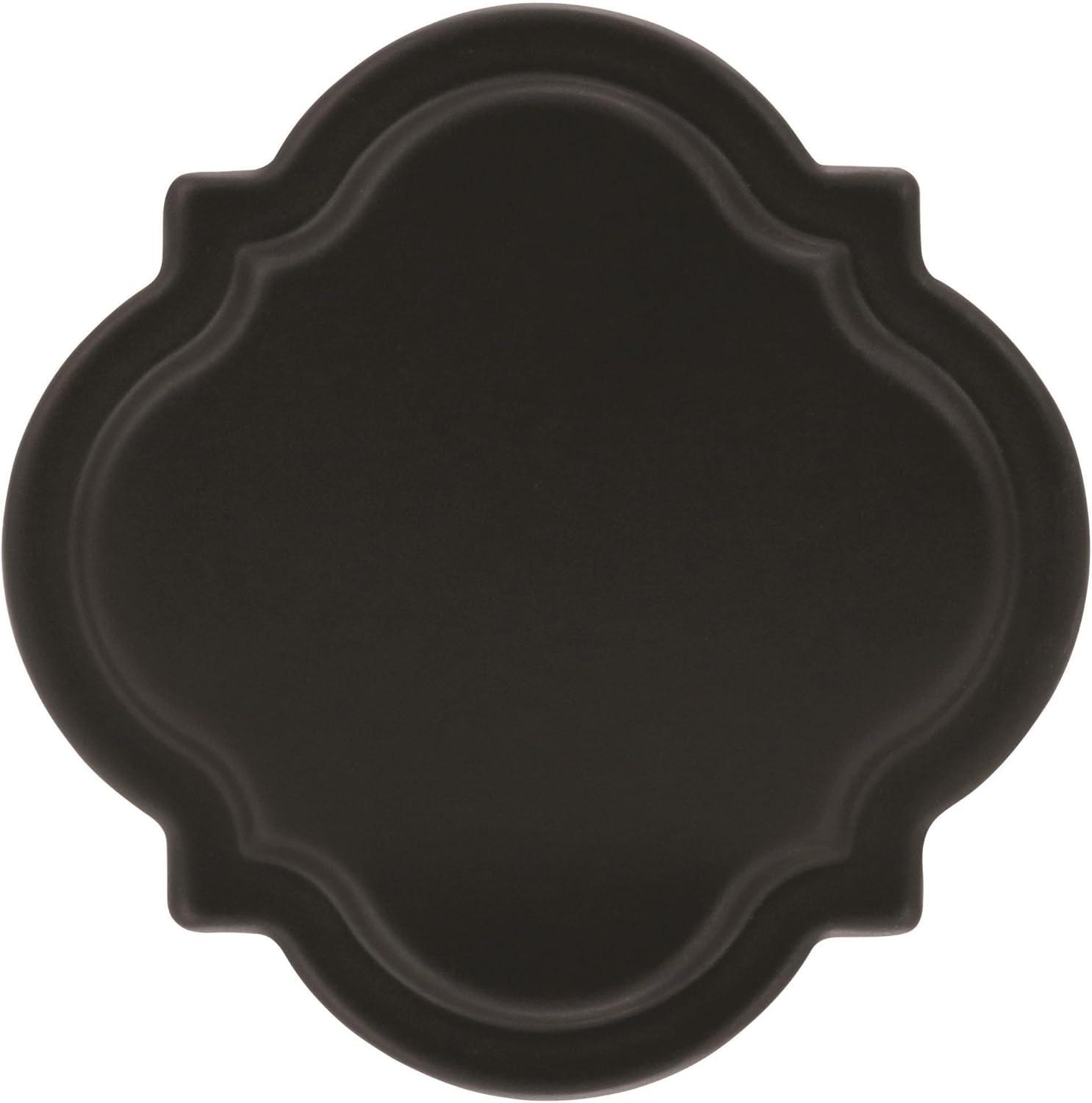 Grace Revitalize Black Bronze Square Cabinet Knob with Mounting Hardware