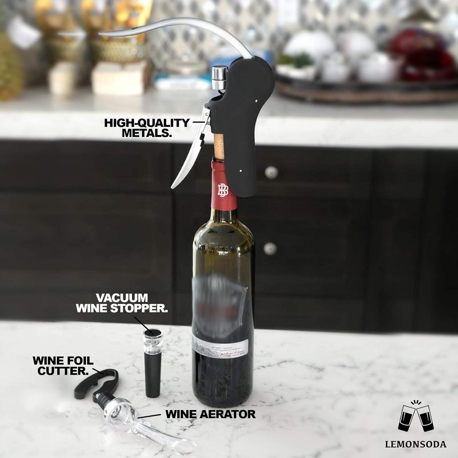 LEMONSODA Screwpull Lever Wine Bottle Opener Set