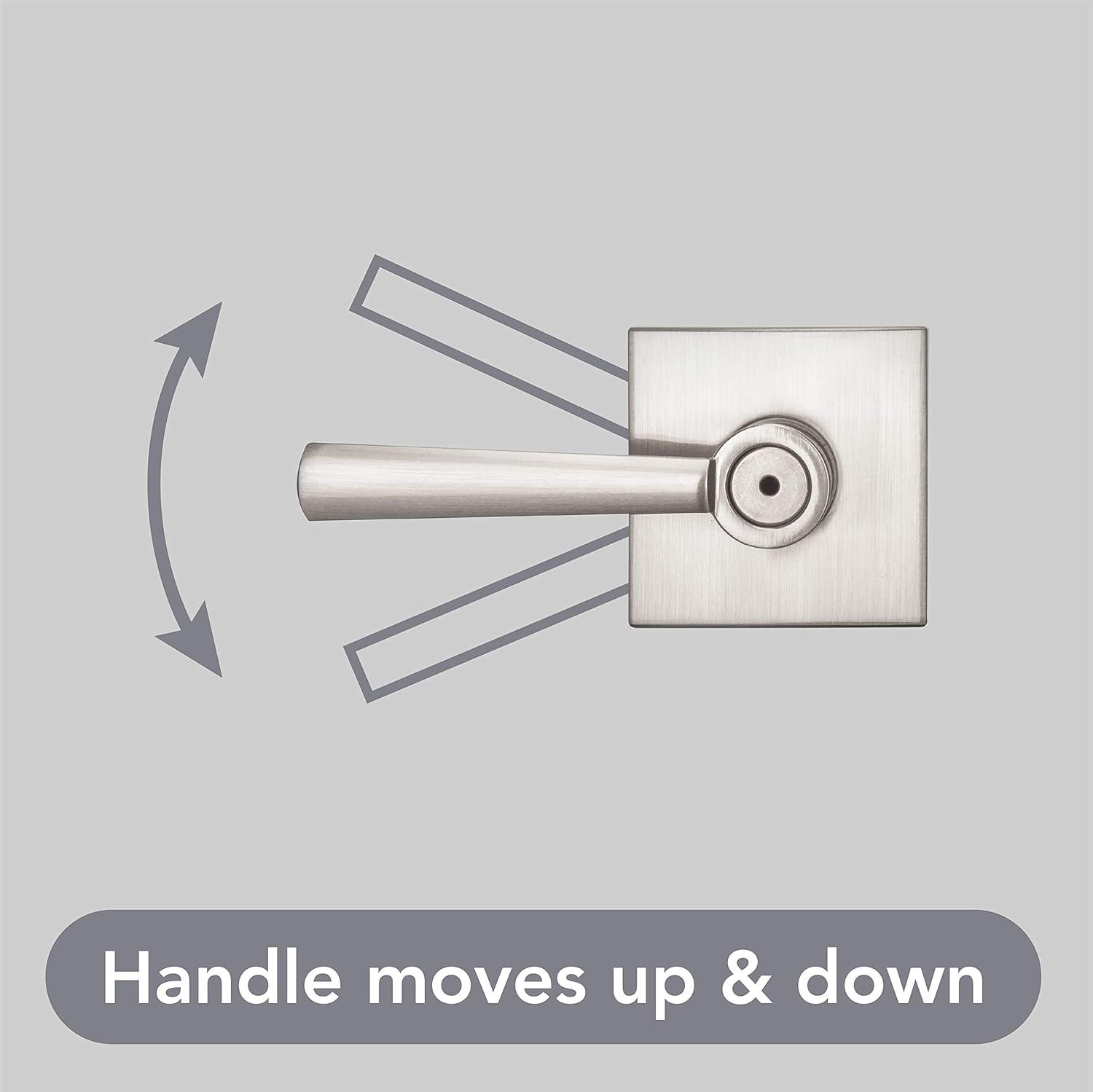 Baldwin Spyglass Bed/Bath Lever in SN