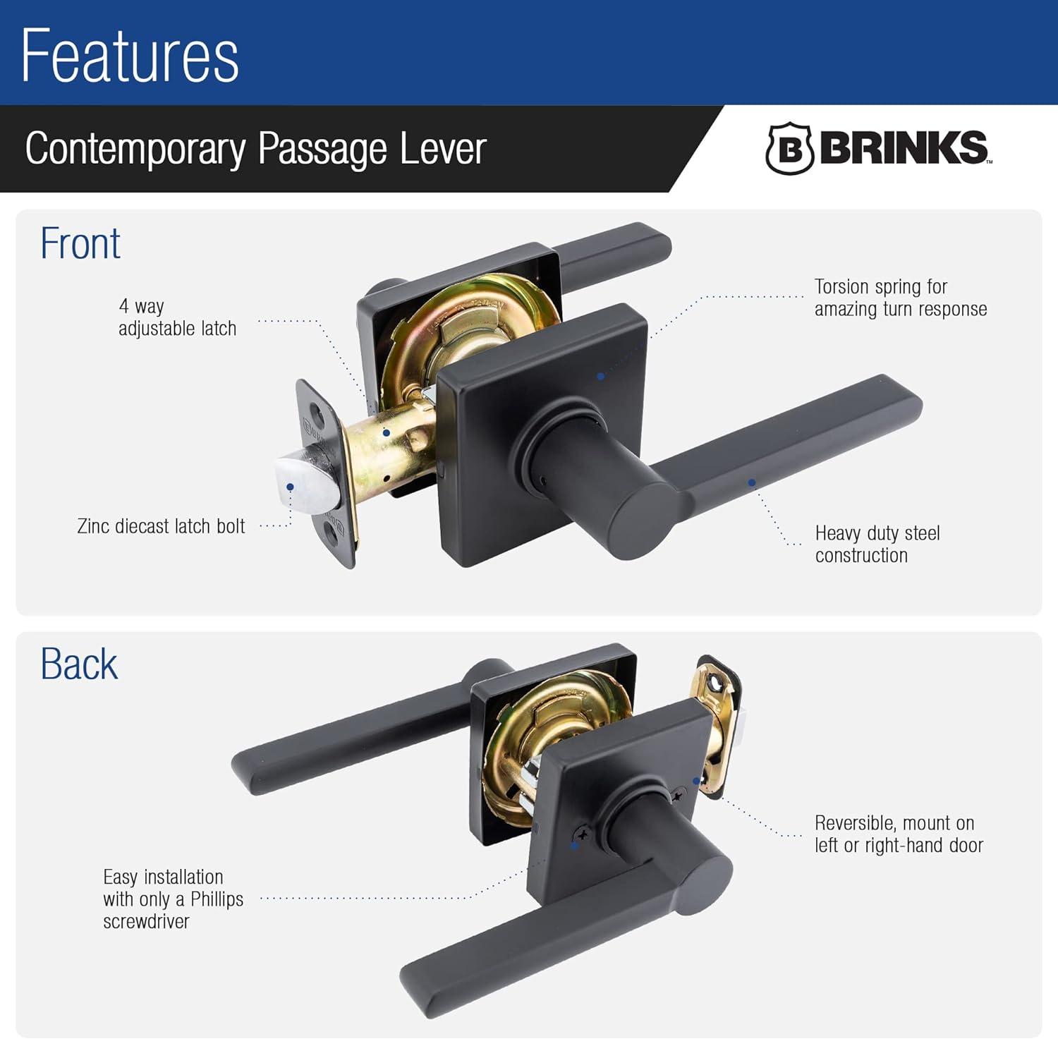 Brinks Mendocino Contemporary Passage Lever