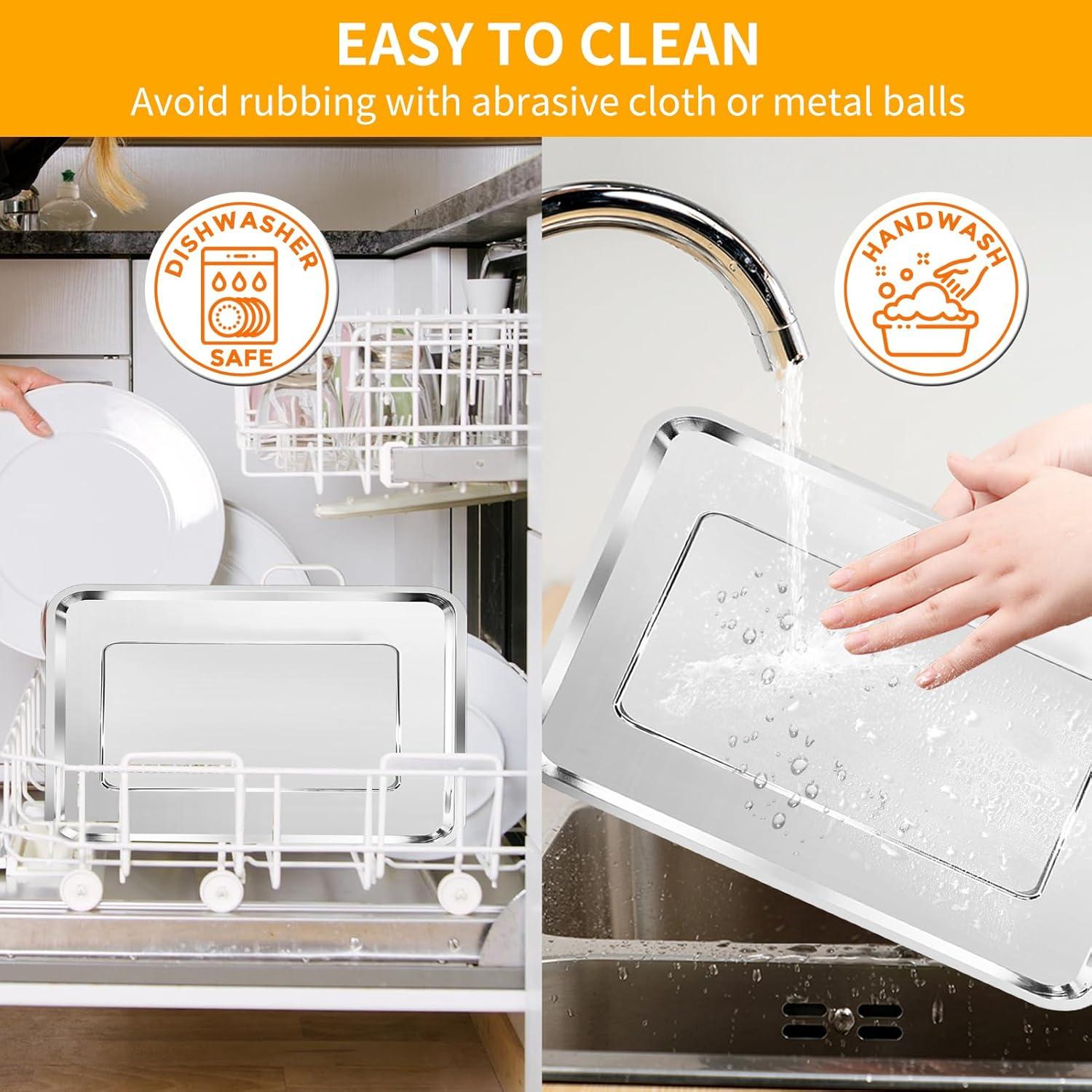 GCQ Air Fryer Wire Rack for 26 QT Extra Large Air Fryer, 12.5''*11.5'' Stainless Steel Air Fryer Accessories Roasting Steamer Grill Racks