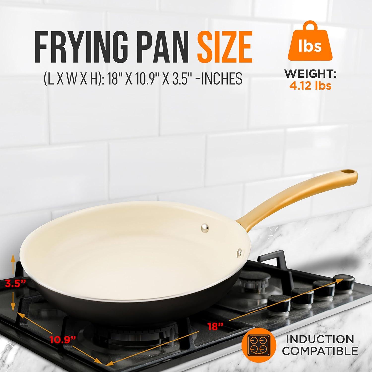 NutriChef Ceramic Non-Stick Omelette Pan