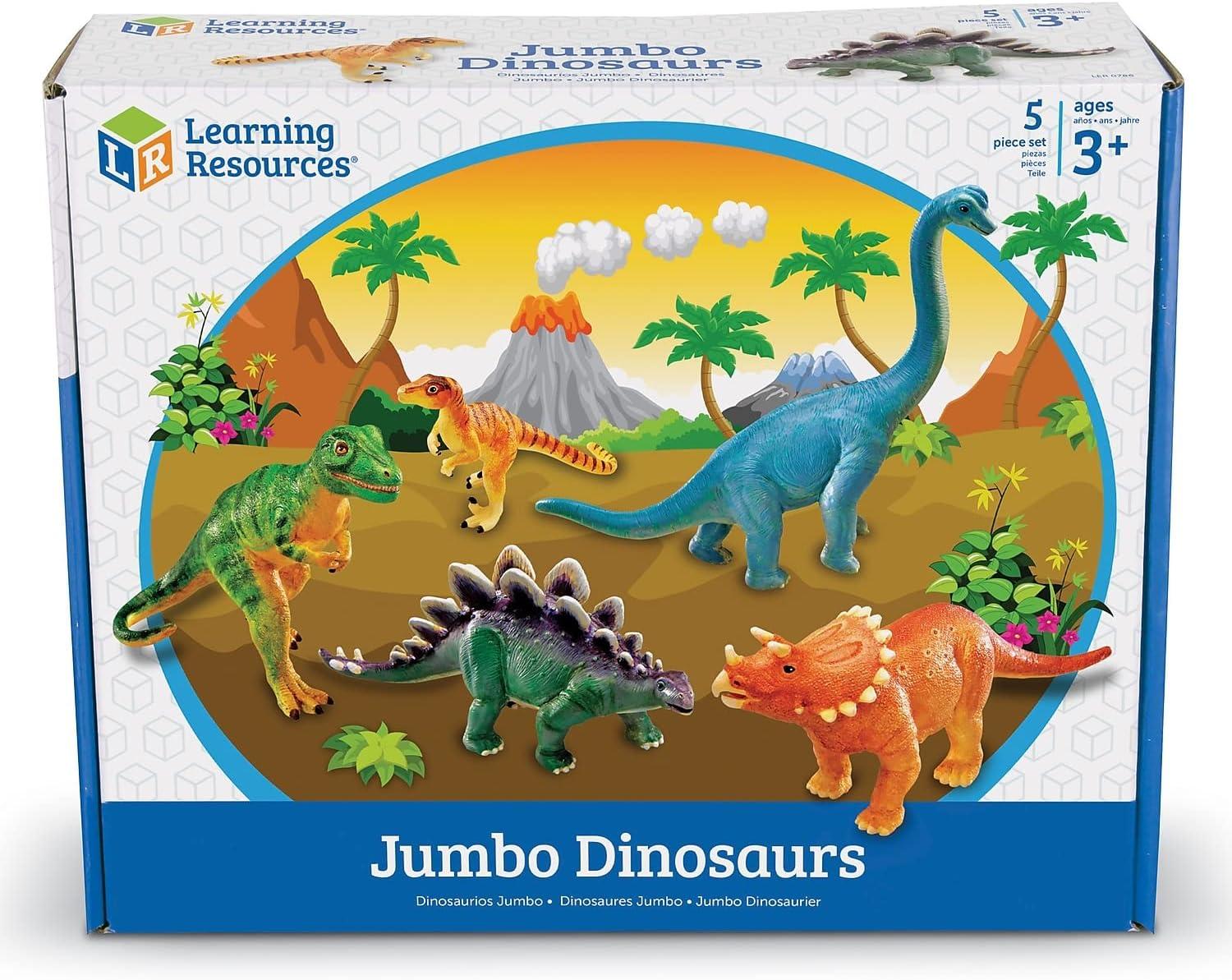 Learning Resources Jumbo Dinosaurs, Set Of 5