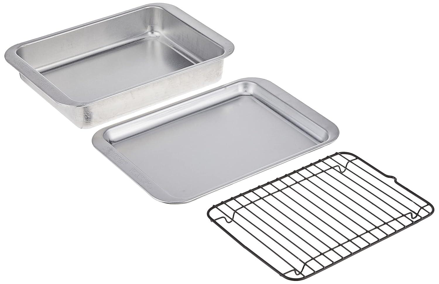 Nordic Ware Nordic Ware 8.5" Aluminum 3 Piece Grill and Bakewqare Set