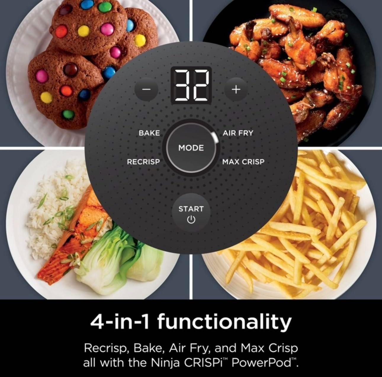 Ninja Ninja Crispi 4-in-1 Portable Glass Air Fryer Cooking System