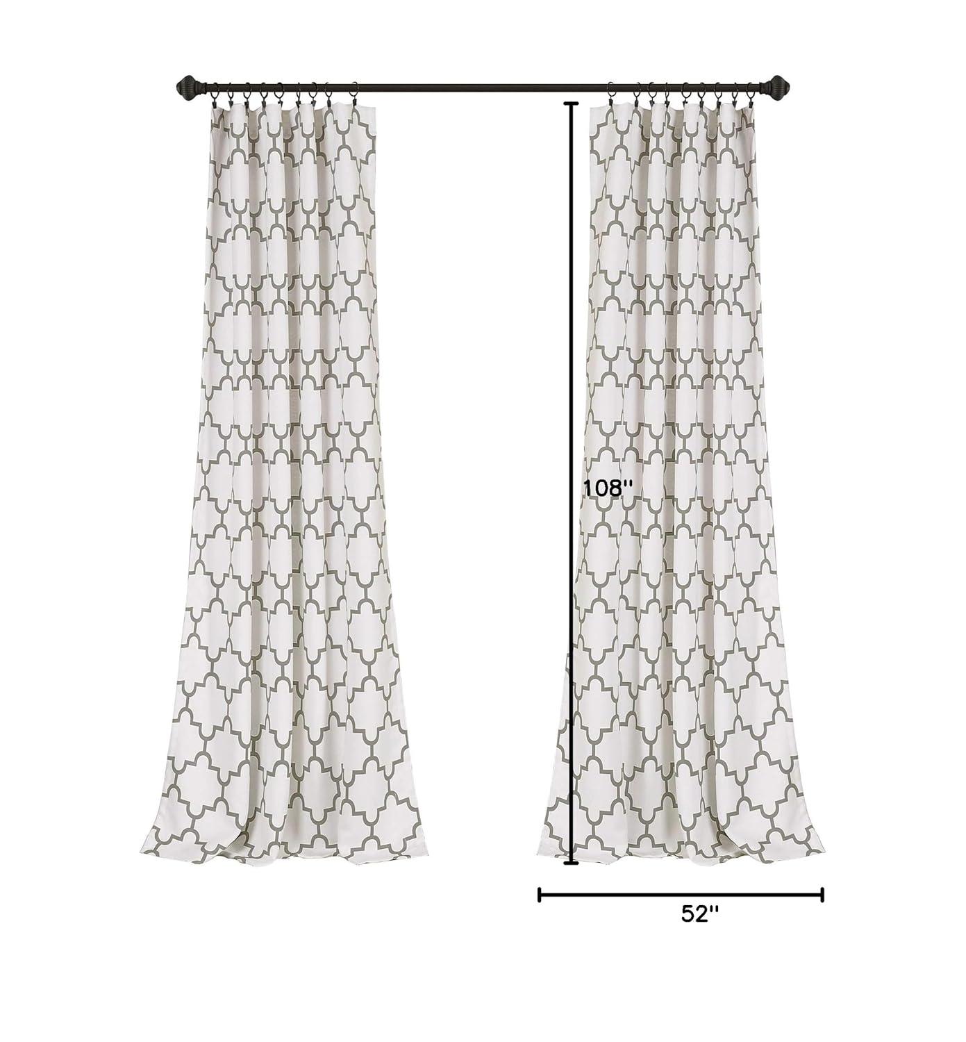 Lush Decor Polyester Room Darkening Curtain Pair (Set of 2)