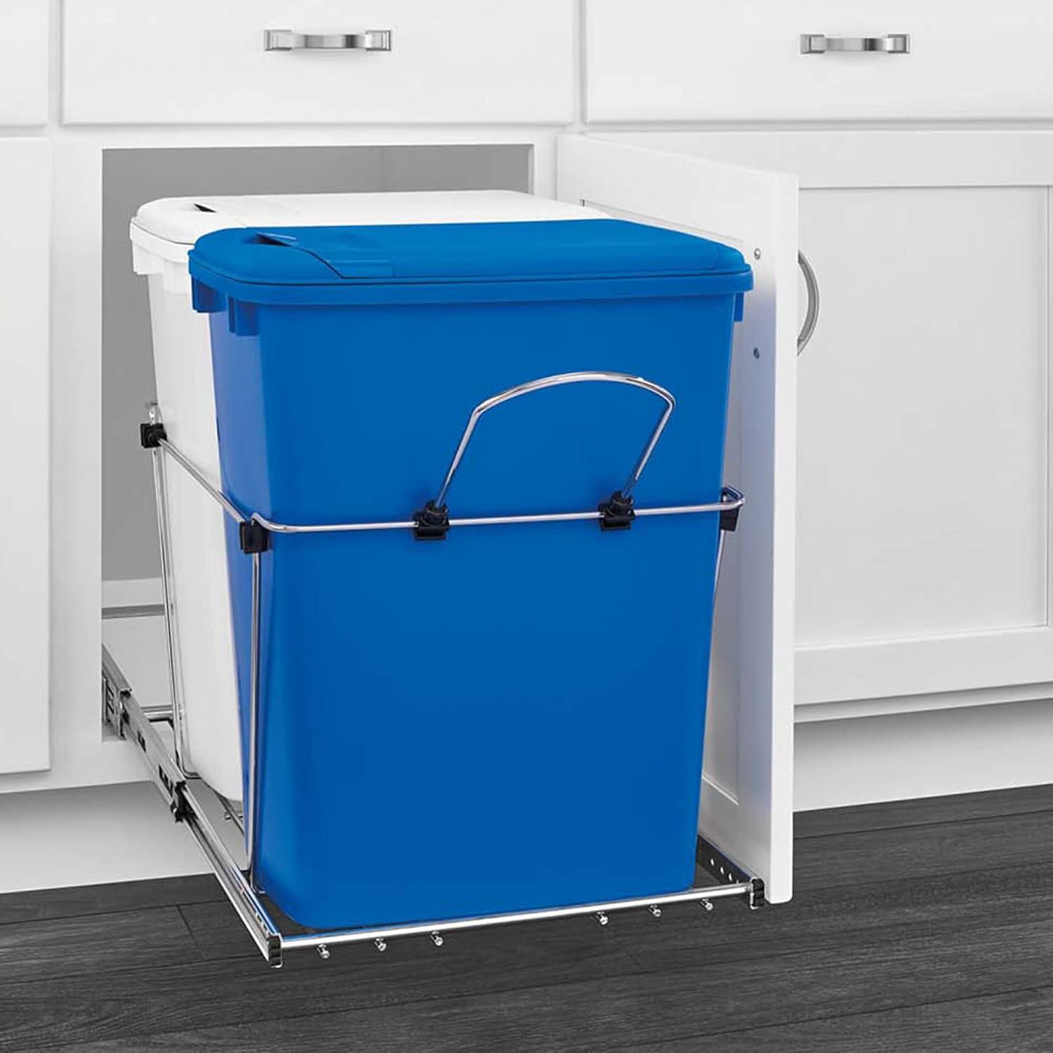 Double Sliding Pull-Out Waste Bin Containers