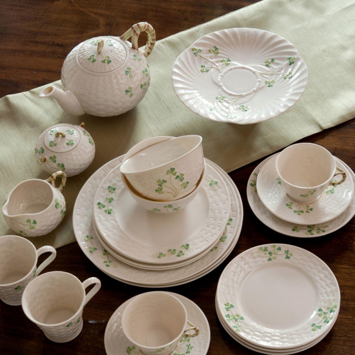 Belleek Shamrock Teapot