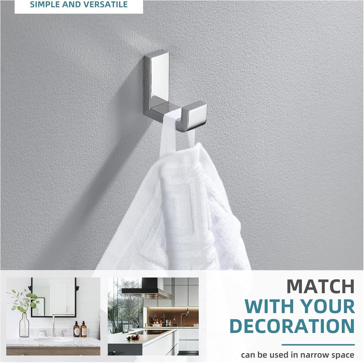 Stainless Steel Bathroom Wall Mounting Robe Hook