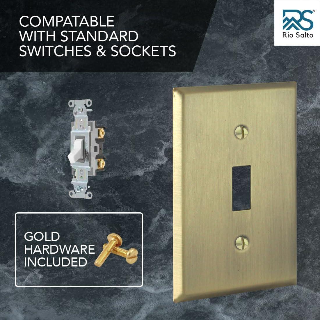 Symple Stuff Tindal No Subject 1 - Gang Toggle Light Switch Jumbo Wall Plate