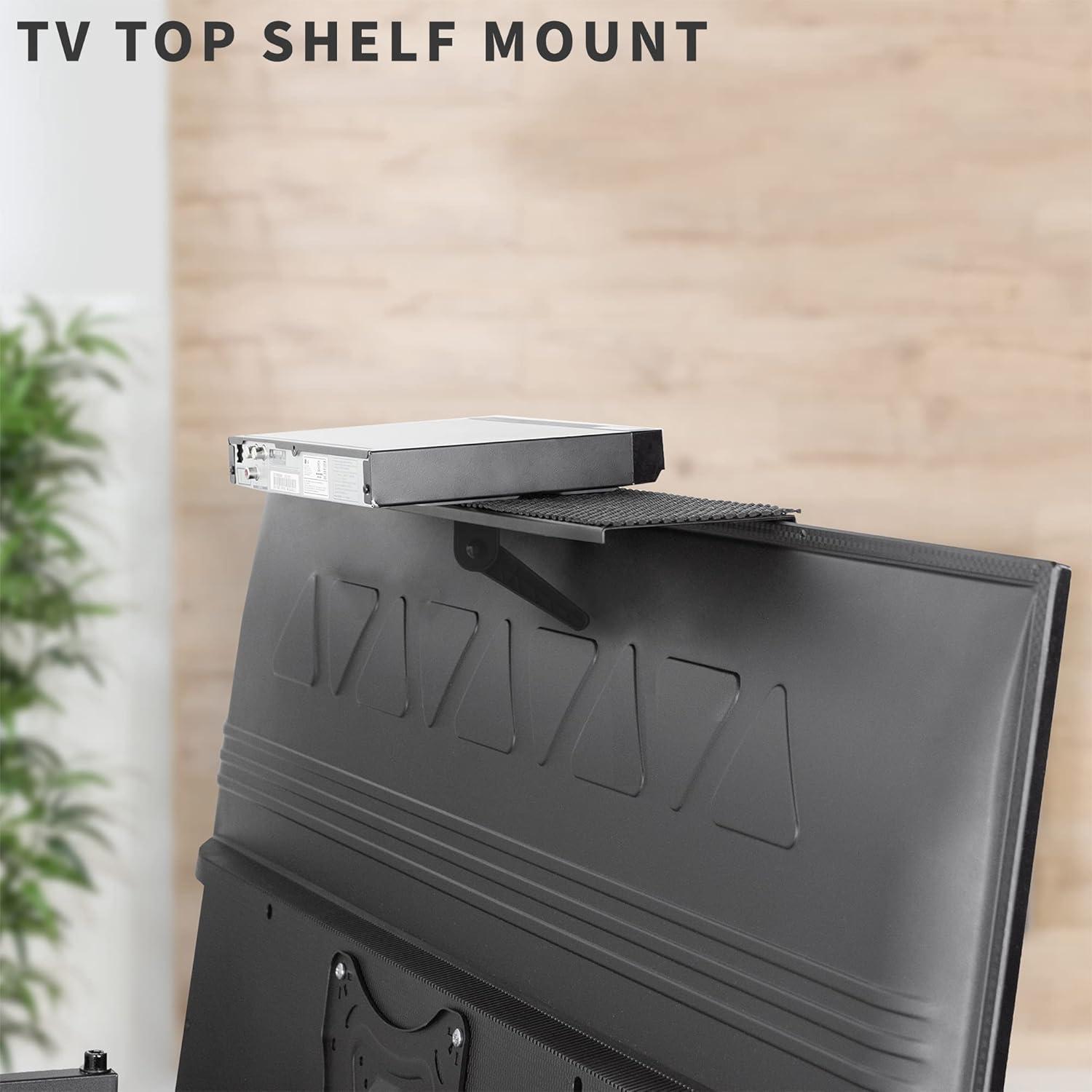 VIVO 12" TV Top Shelf Mounting Bracket Holds Speaker, Streaming Device, and More