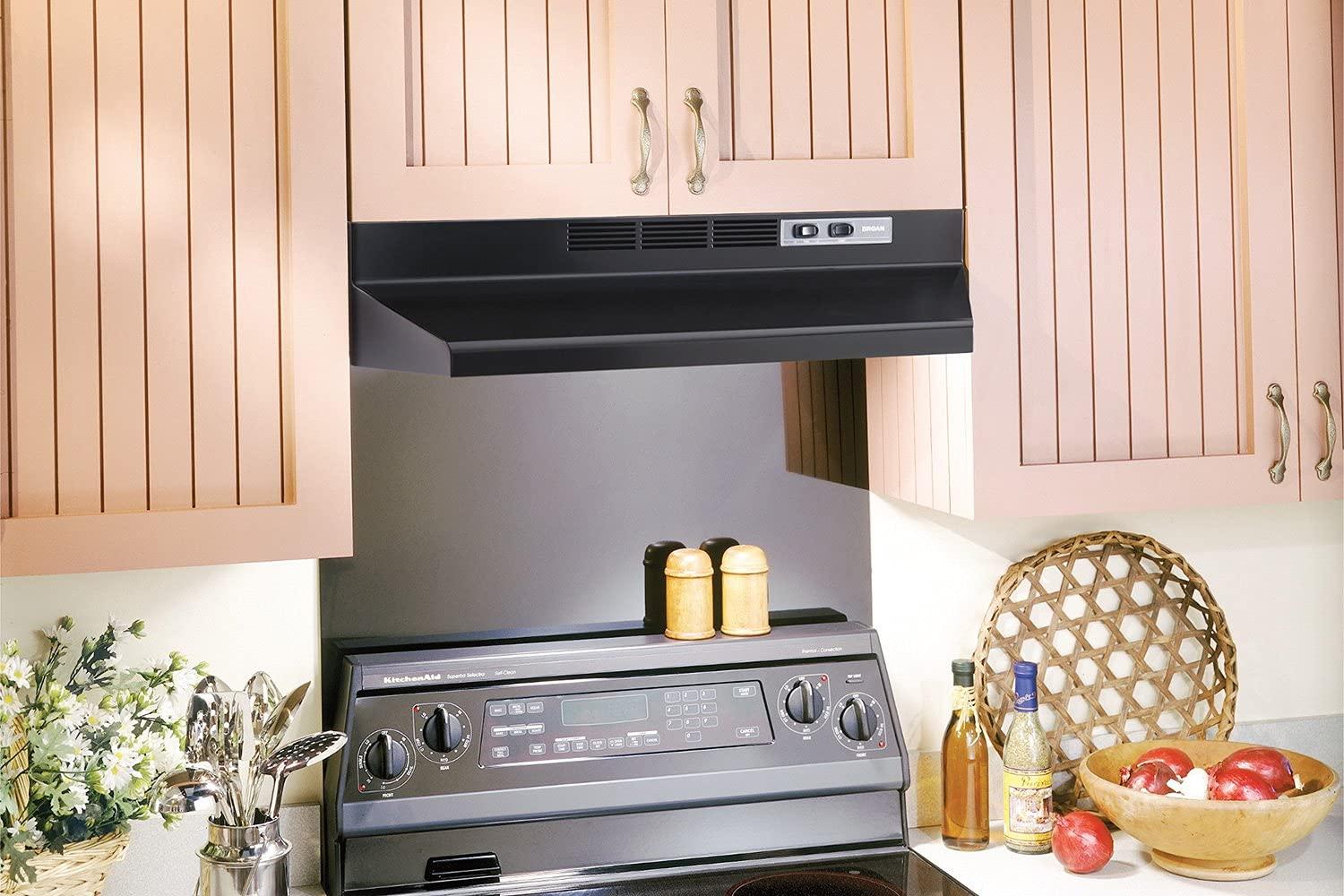 Broan NuTone 30" Steel 190 CFM Ductless (Non-Vented) Under Cabinet Range Hood with Charcoal Filter