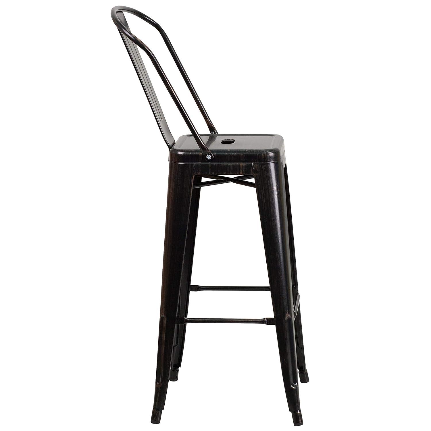 Flash Furniture Metal Outdoor Stool