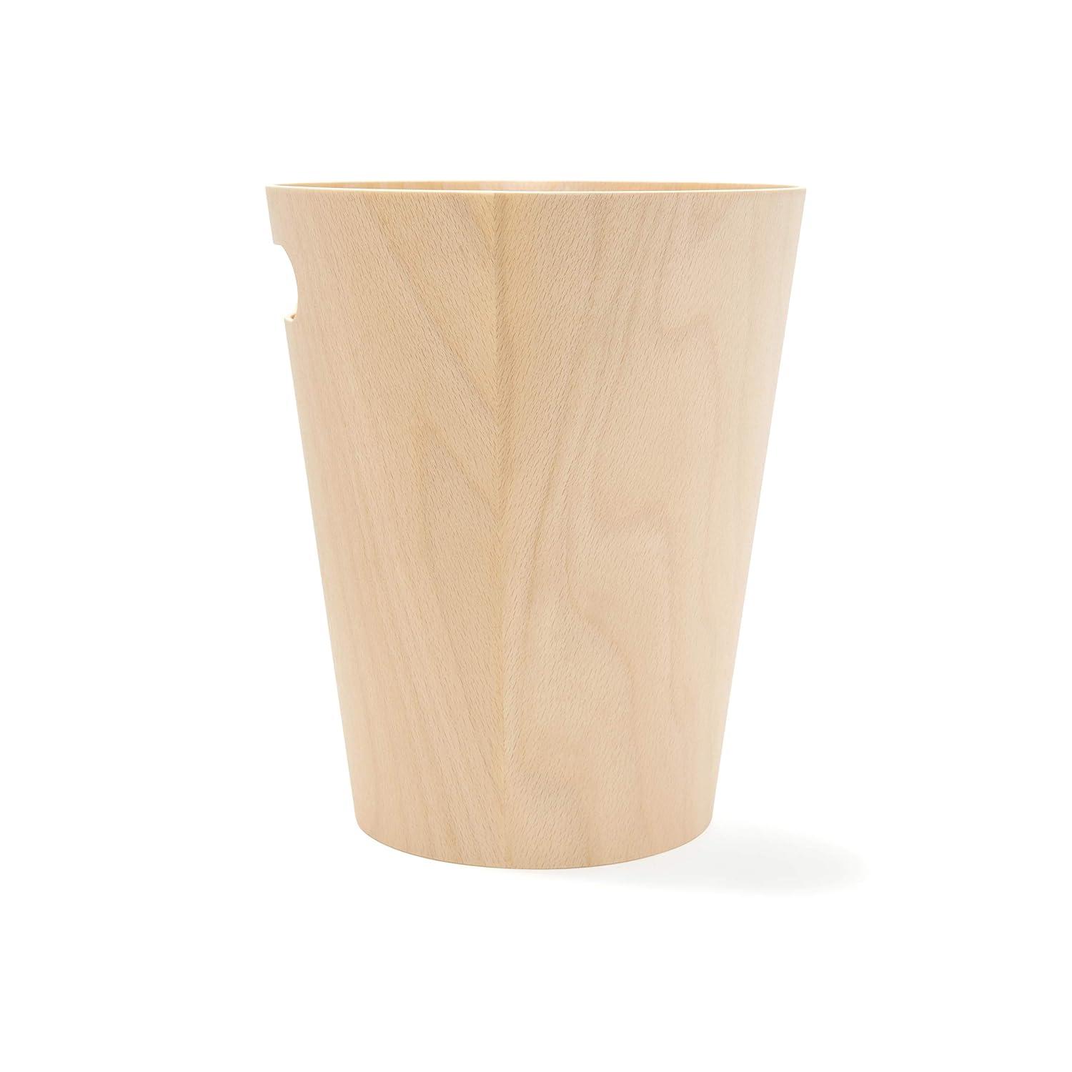 Umbra Woodrow Manufactured Wood Open Waste Basket - 2.25 Gallons