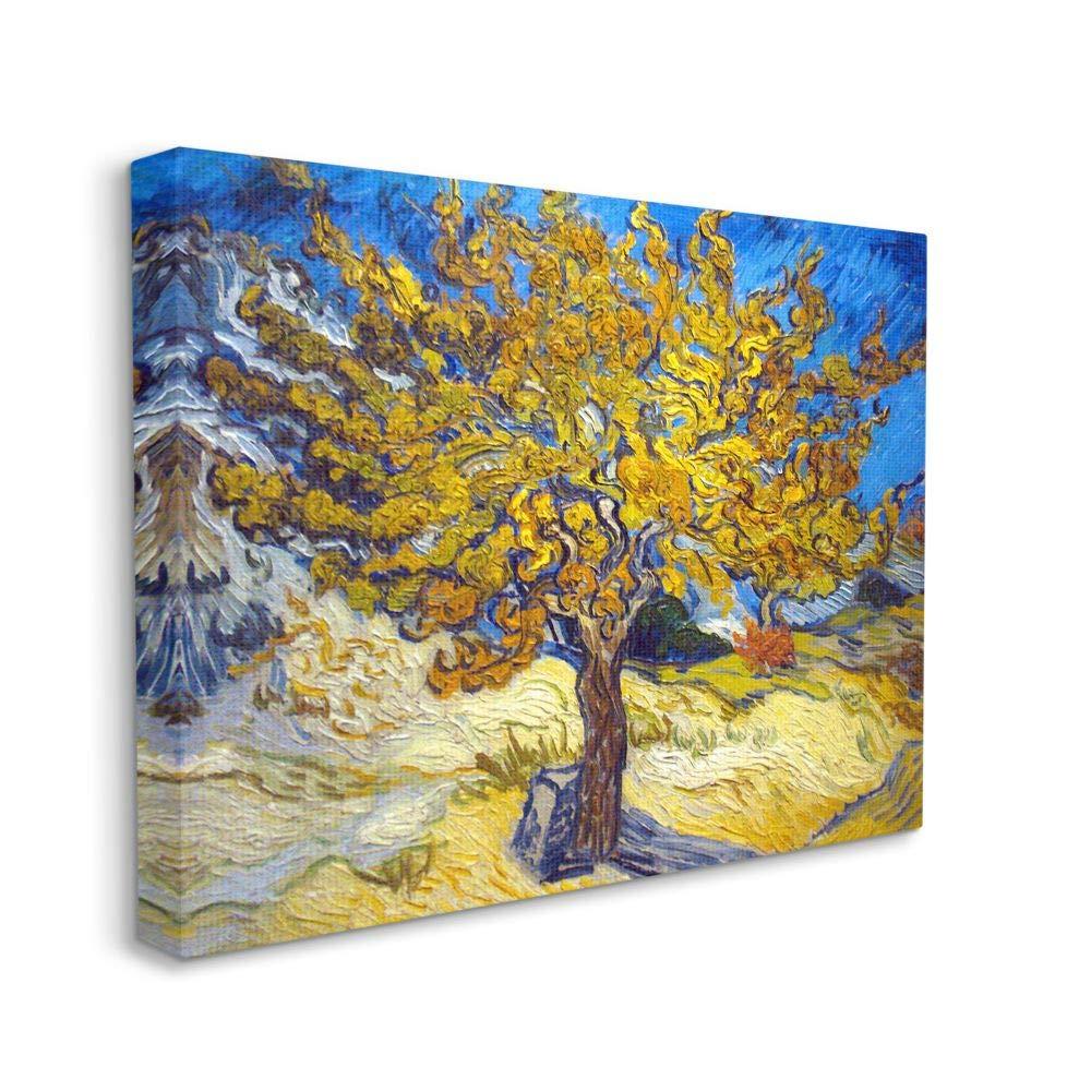 Stupell Industries " Golden Tree Blue Yellow Van Gogh Classical " by Vincent Van Gogh