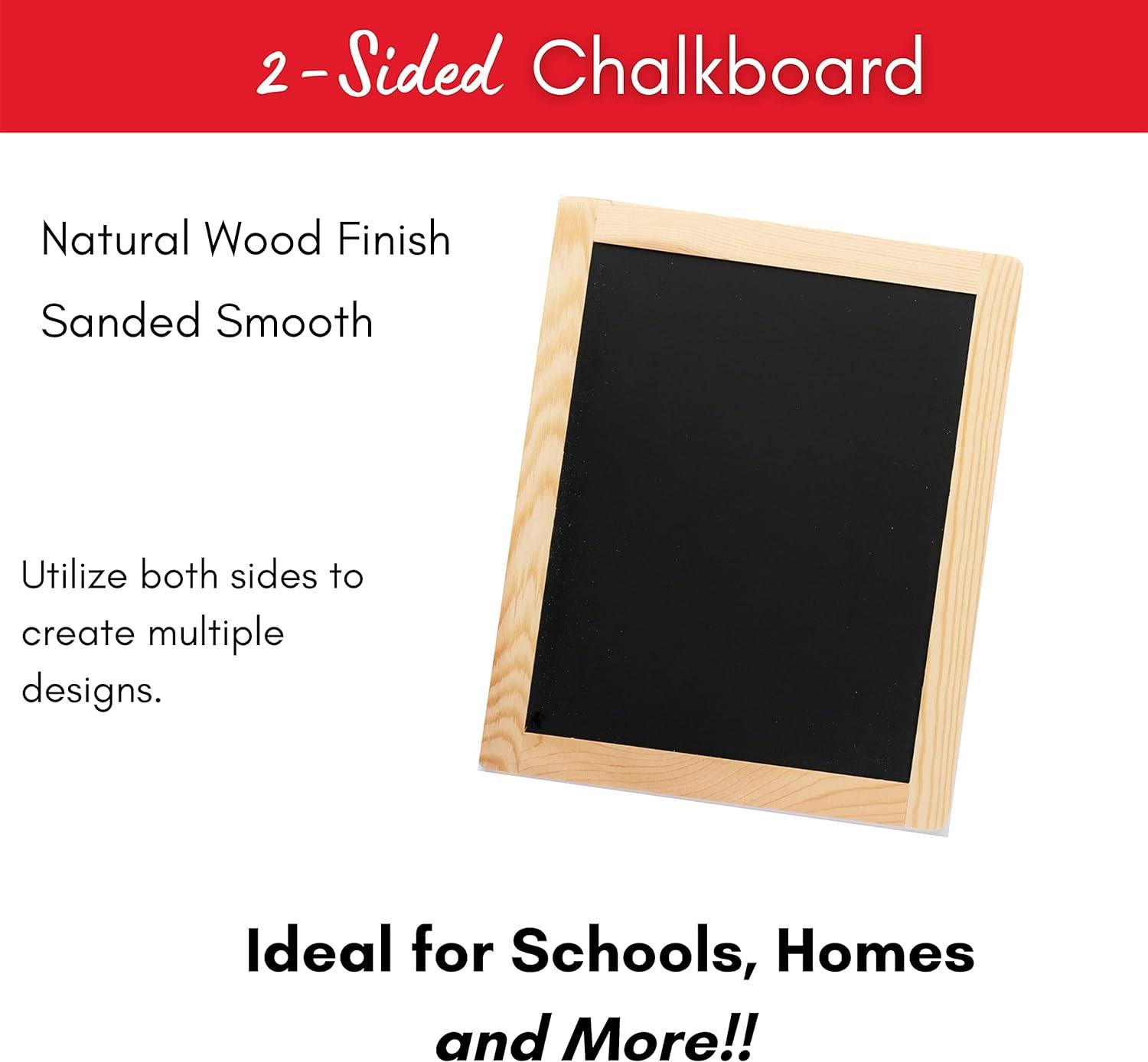 Plaid Unpainted Wood Frame, Chalkboard Frame, 1 Piece, 8.5" x 10.5"