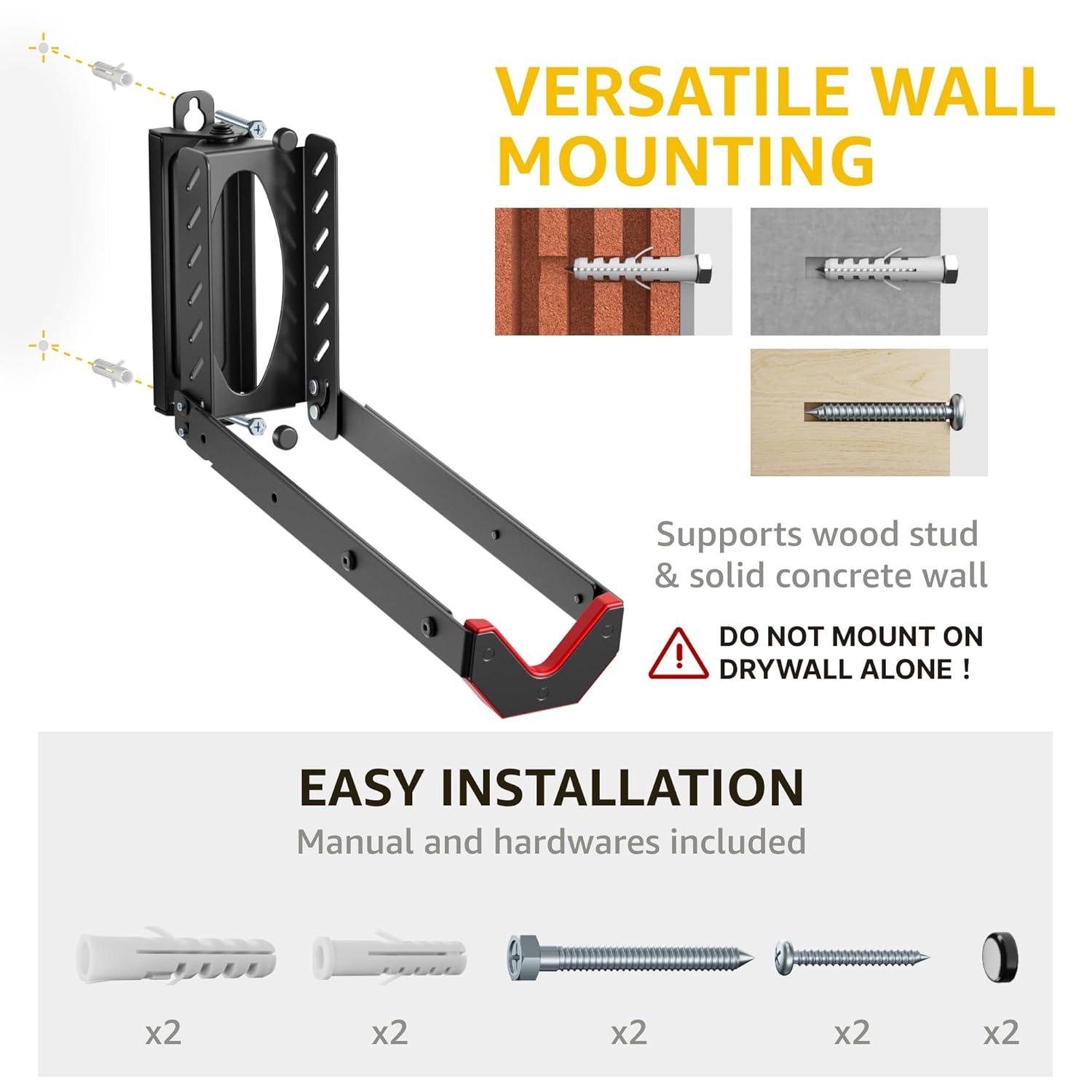 Bike Hangers For Garage, Space-Saving Bike Rack Garage