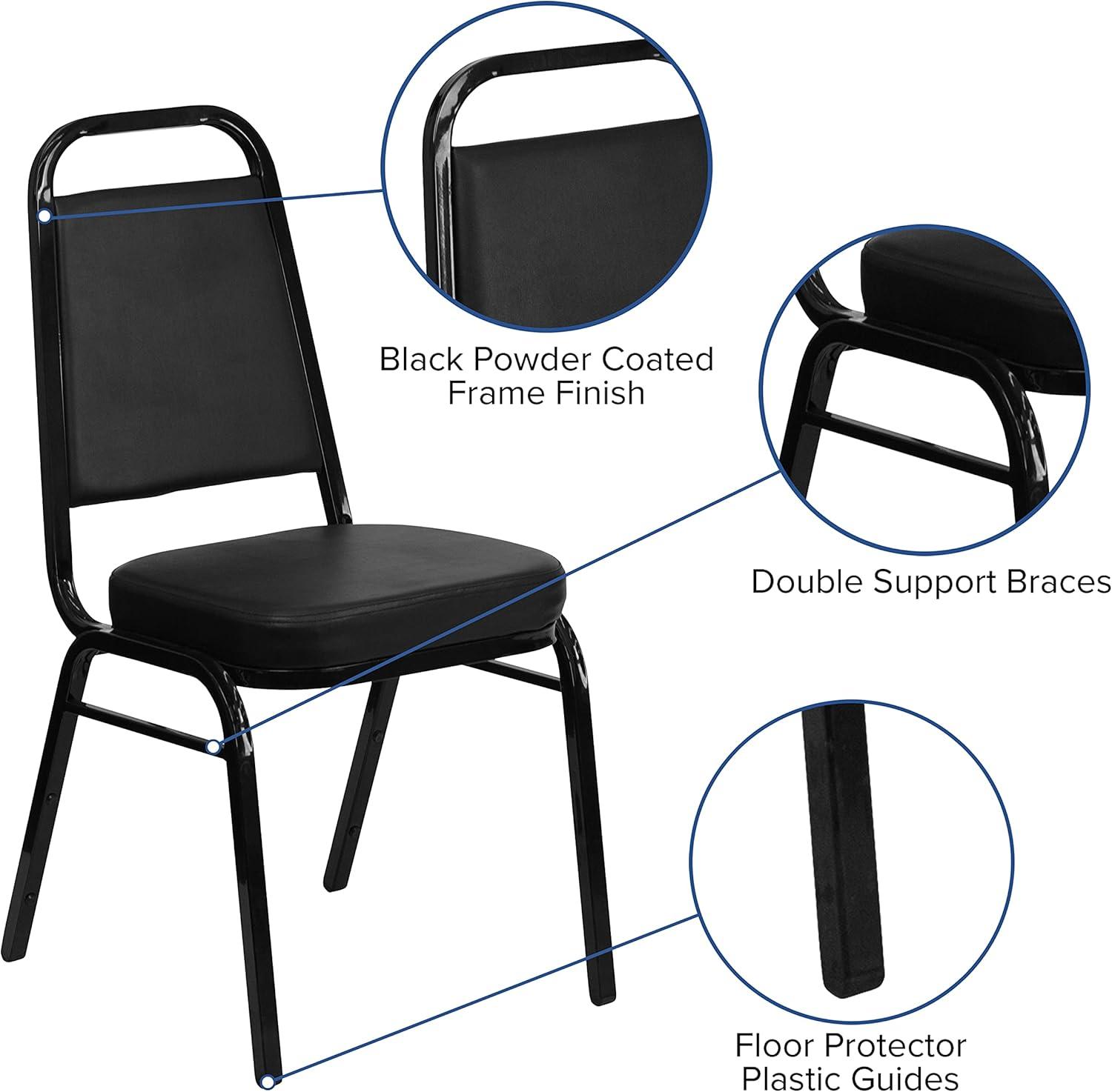 Amaya Trapezoidal Stacking Banquet Chairs by Flash Furniture