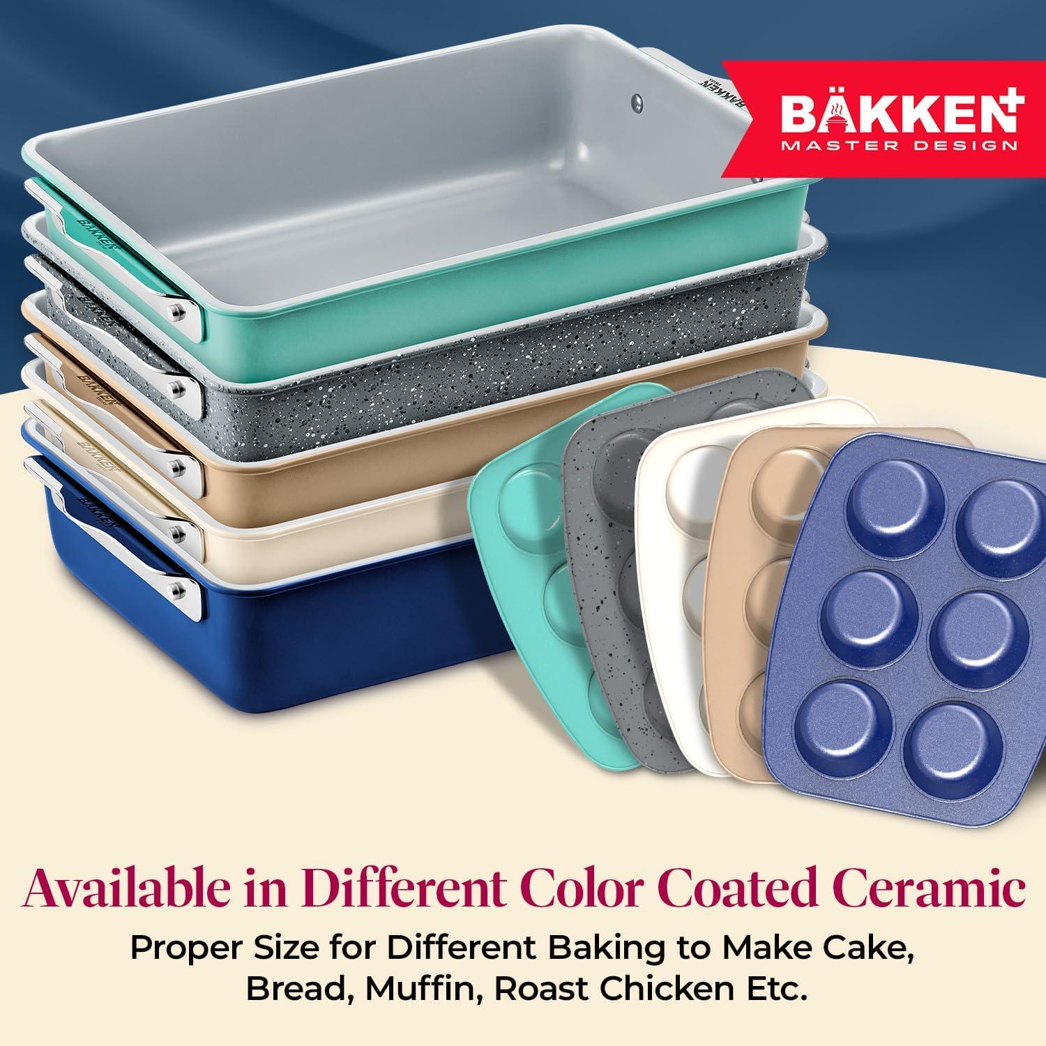 Bakken Swiss Premium Sheet Pan Set - Aluminized Steel with Ceramic Non-Stick Coating - Proper Size, Even Heat Distribution