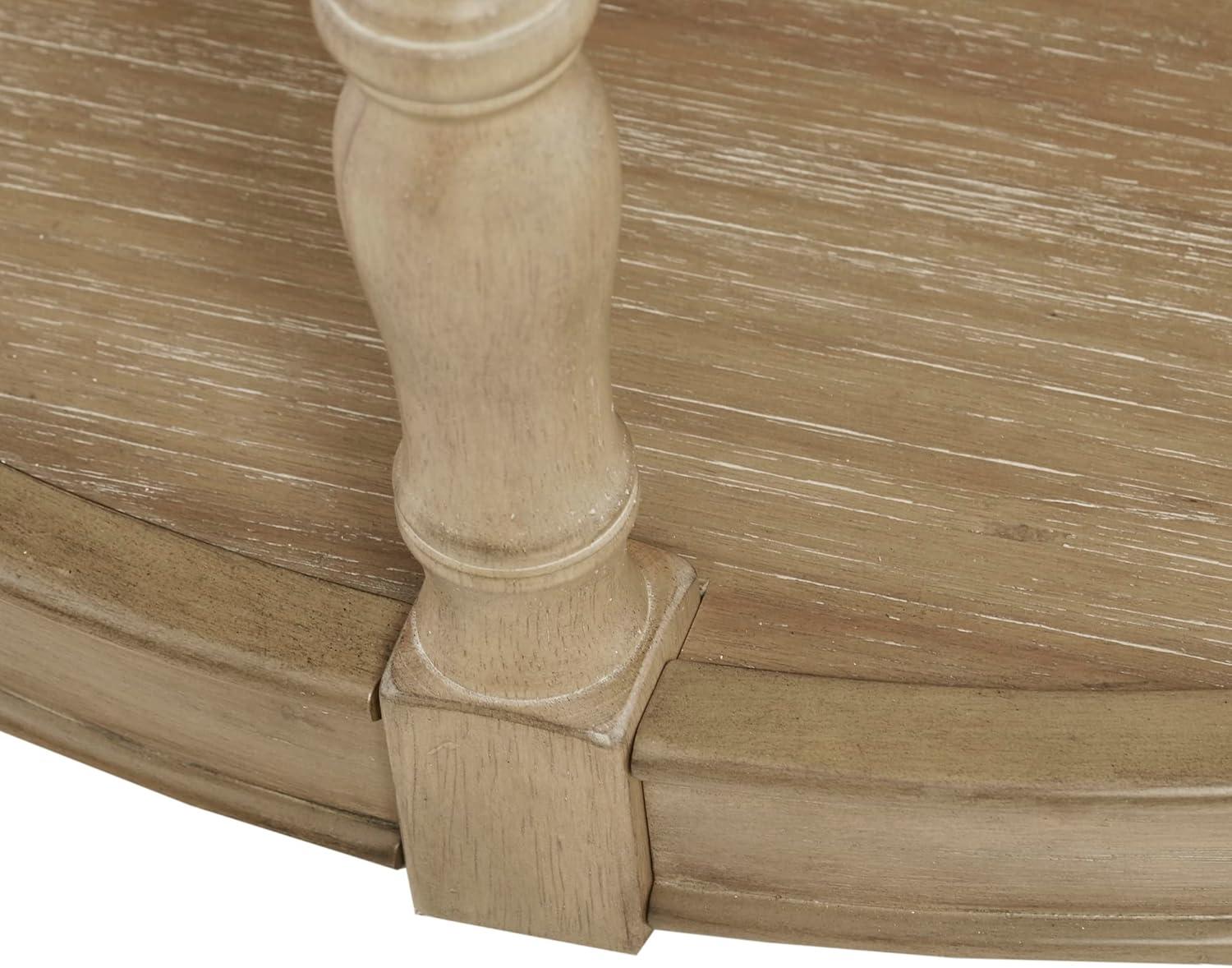 Martha Stewart Martha Stewart Harley  Round End Table with Cane Detail