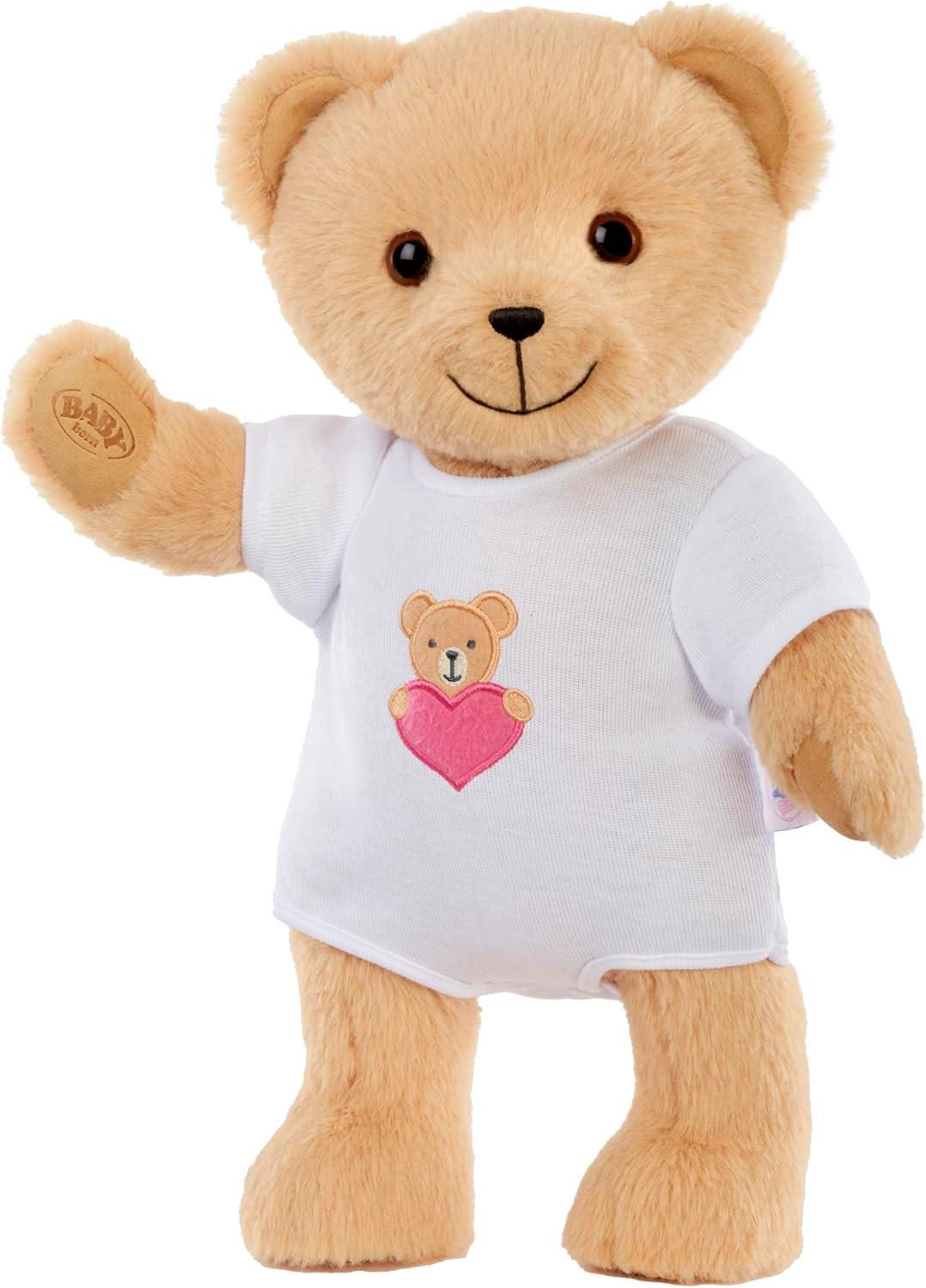 Baby Born My Teddy Bear - Soft and Cuddly, Posable, Removable Outfit
