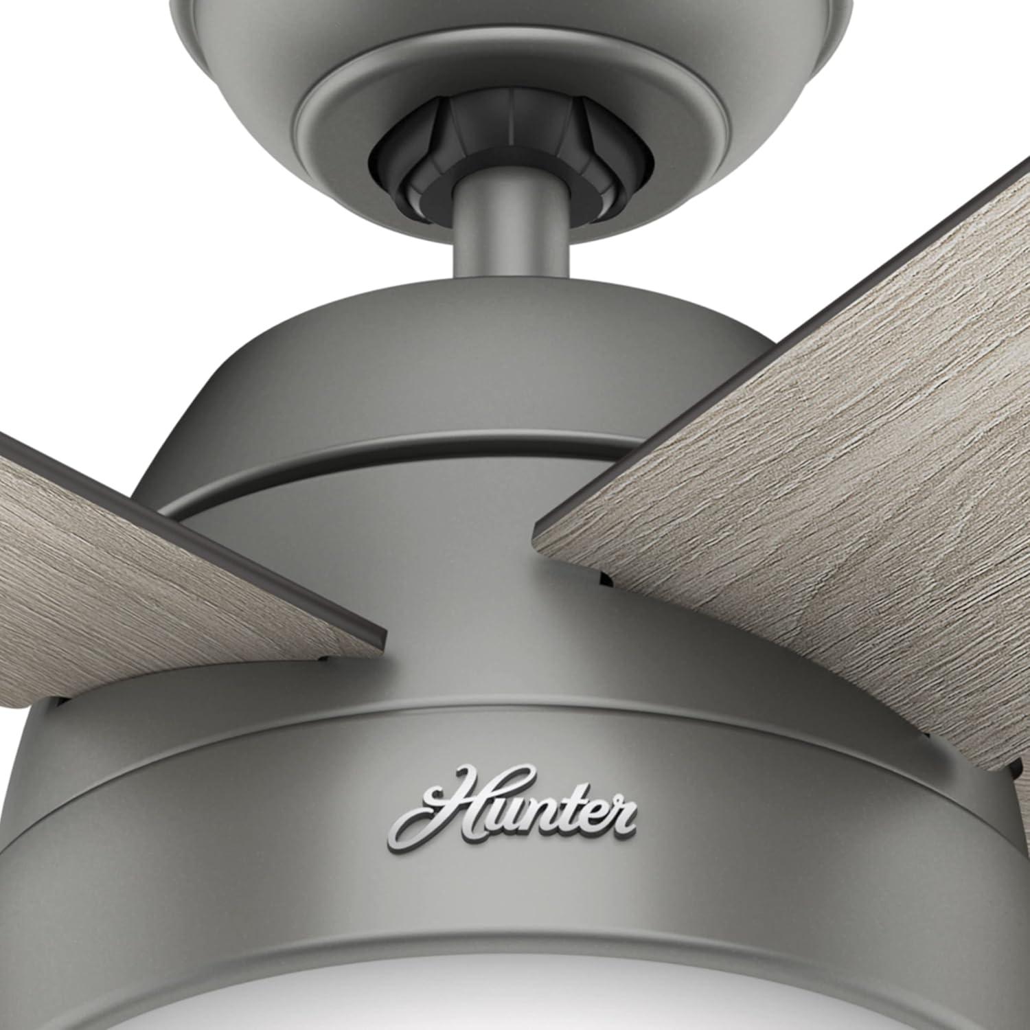 Hunter Fan 46" Anslee Standard Ceiling Fan with Pull Chain and Light Kit Included