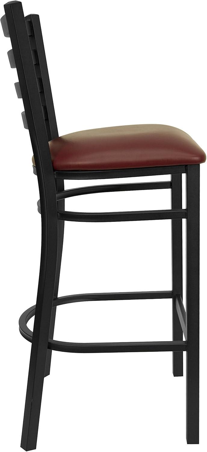 Flash Furniture Brixton Hercules Series Ladder Back Metal Restaurant Barstools