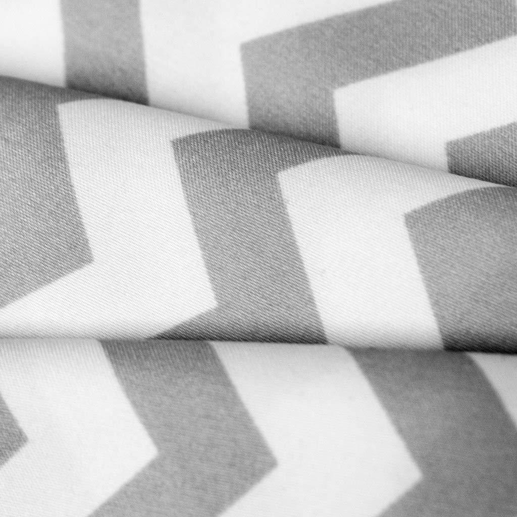 6 Piece Chevron Printed Gray Sheet Set, Deluxe Ultra Soft 1500 Series, Double Brushed Microfiber by Sweet Home Collection® - Queen