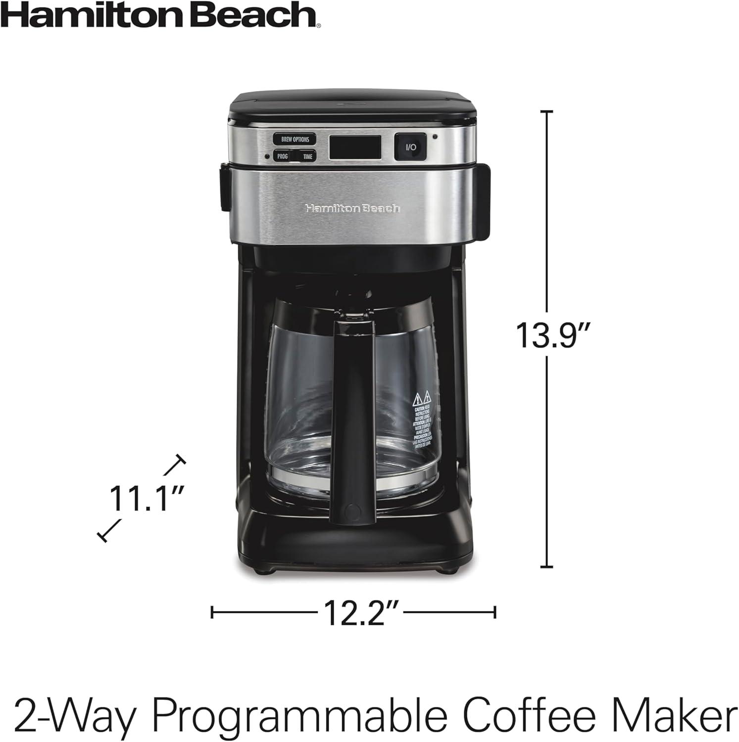 Hamilton Beach Metal 12 Cup Drip Coffee Maker