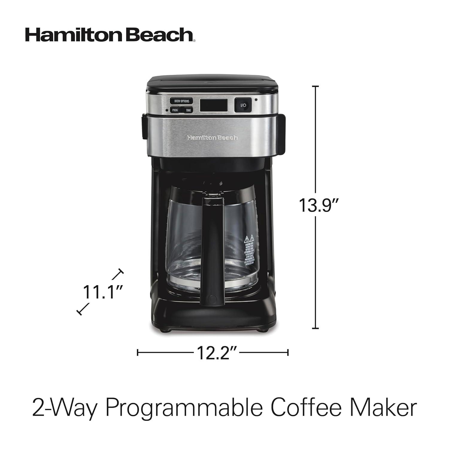 Hamilton Beach Metal 12 Cup Drip Coffee Maker