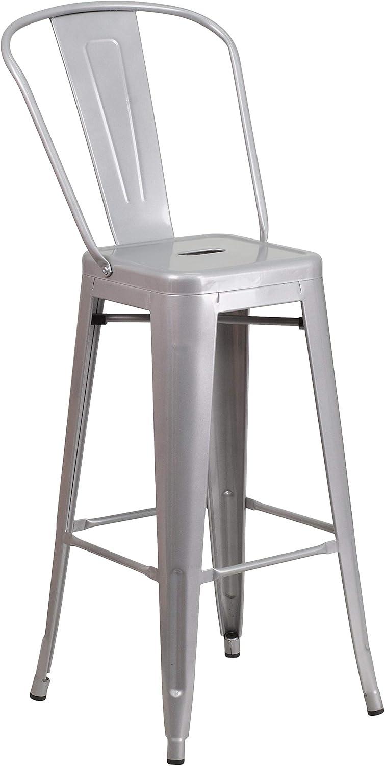 Flash Furniture Metal Outdoor Stool