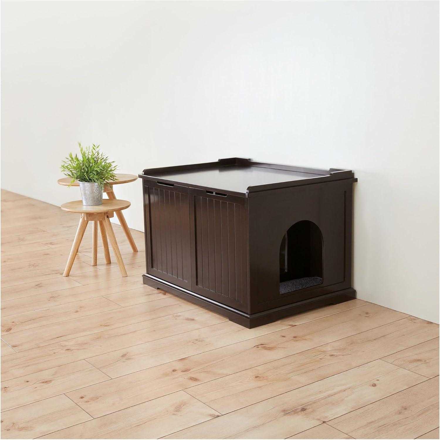TRIXIE XL Furniture Style Litter Box Enclosure and Pet Home, Hidden Cat Litter Box