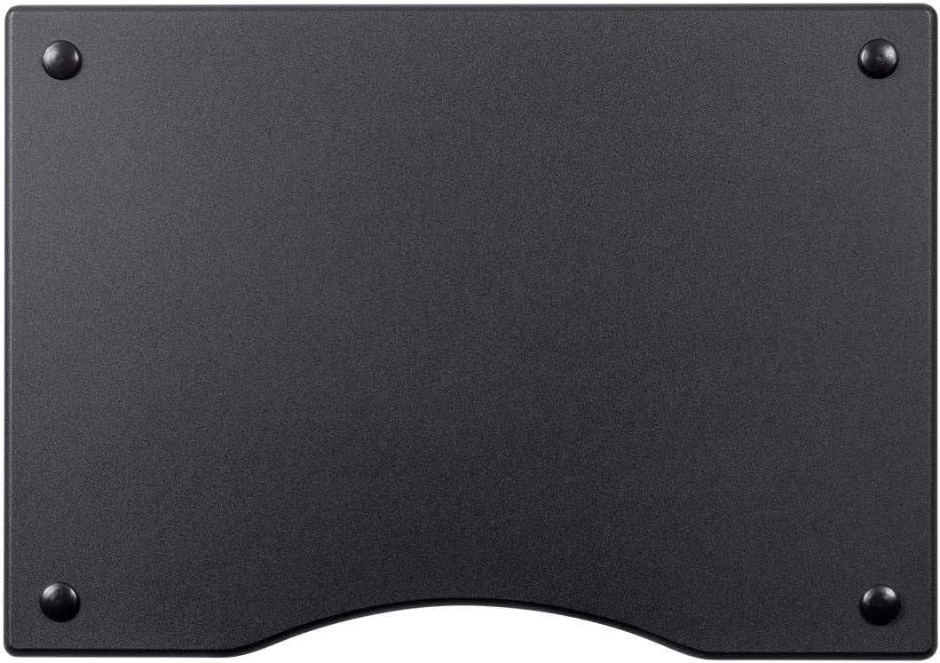 Monolith 4 Tier/Shelf Audio Stand - Black | Open Air Storage, Modular Design, Sturdy, Compatible With Bose, Polk, Sony, Yamaha, Pioneer and others