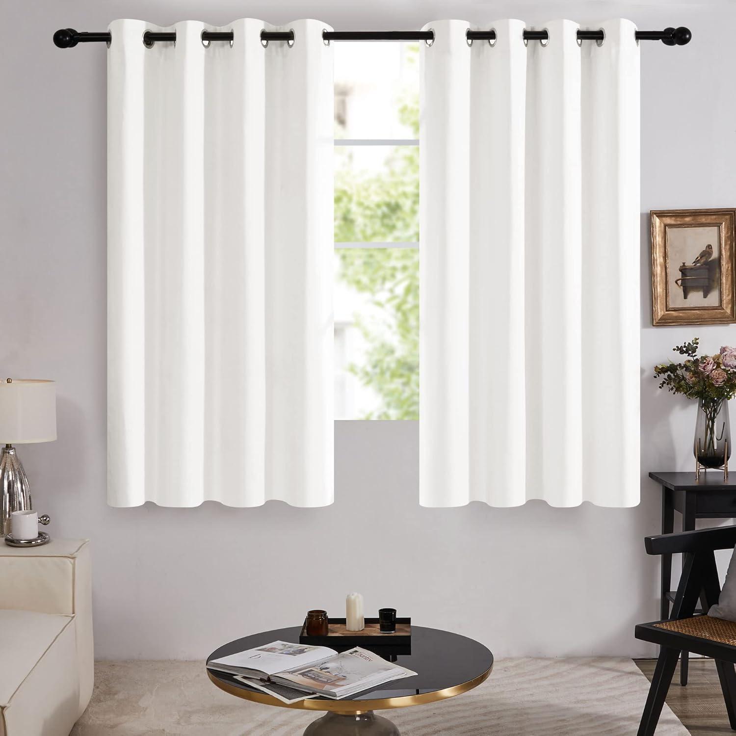 Deconovo Deconovo 100 Percent Blackout with Liner Grommet Curtain Panel Pair (Set of 2)