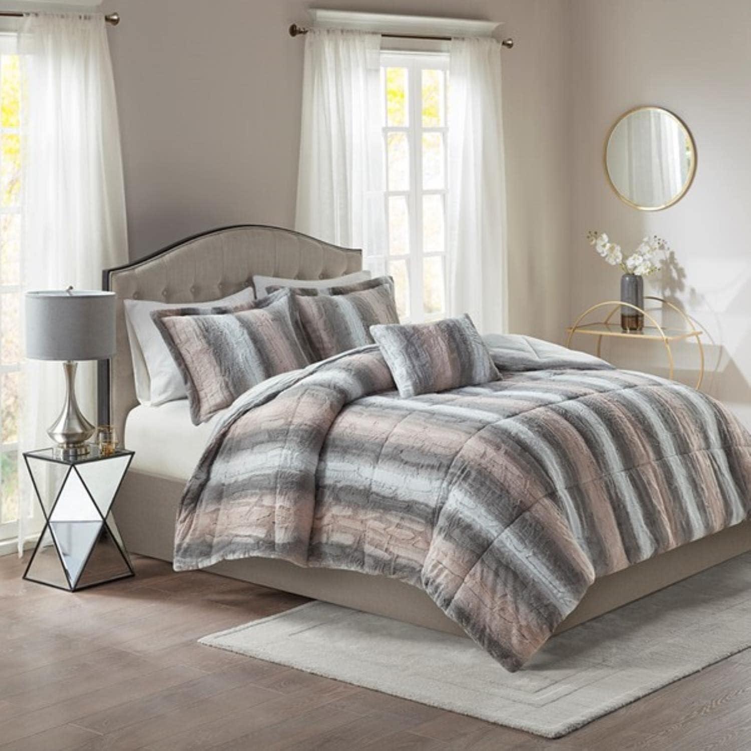 Zuri Faux Fur Comforter Set