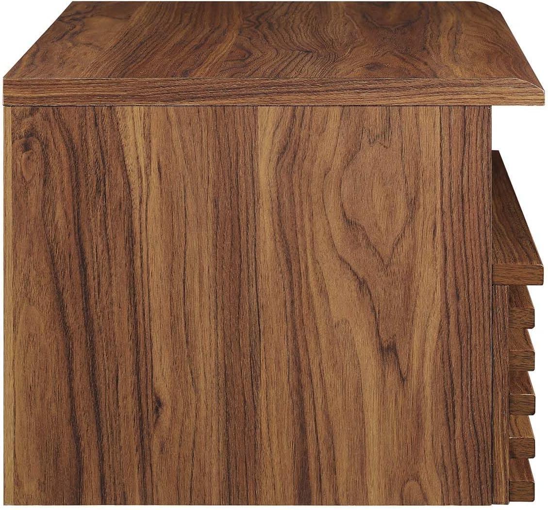 Render Wall-Mount Nightstand Walnut