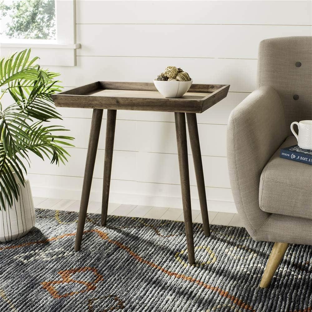 Nonie Tray Accent Table - ACC5701B - Light Brown - Safavieh