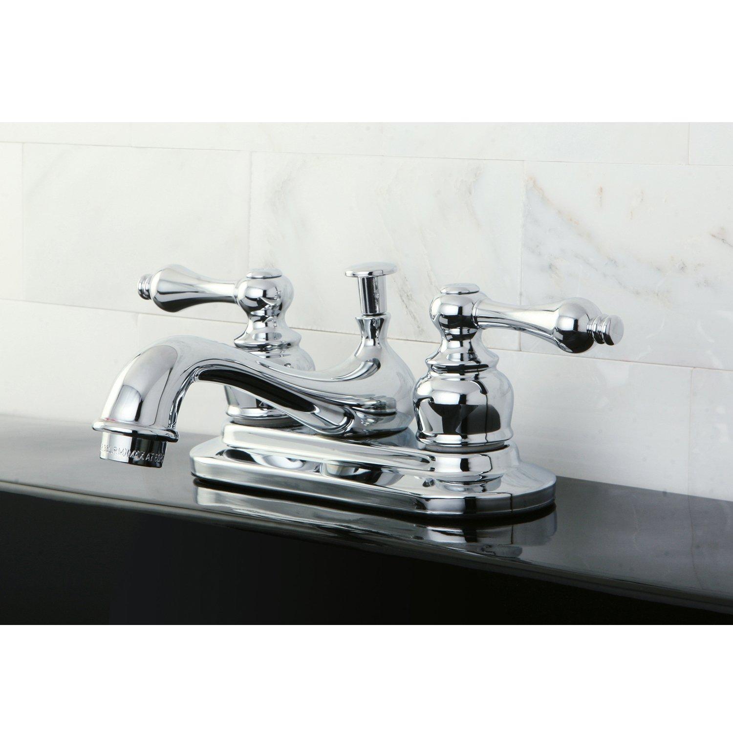 Restoration Centerset Bathroom Faucet with Drain Assembly