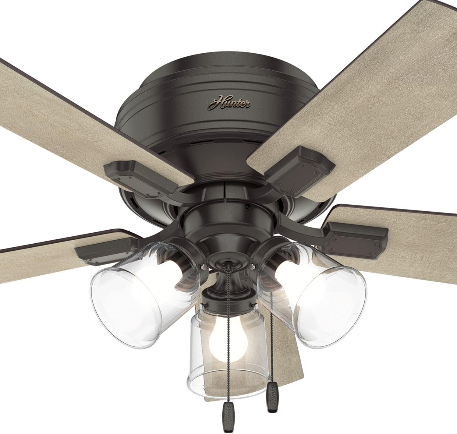 42" Crestfield 5 - Blade Standard Ceiling Fan with Lights and Pull Chains