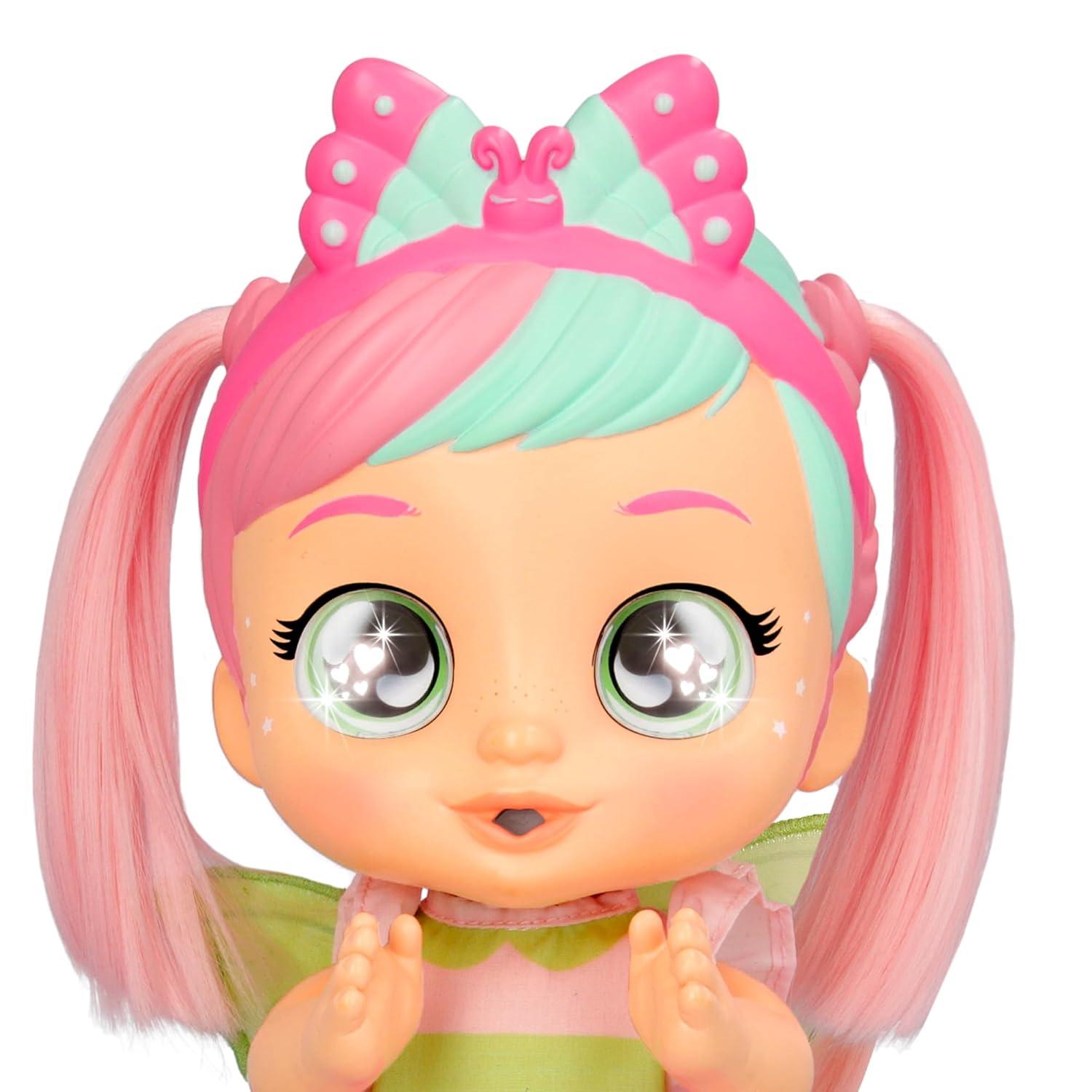 Cry Babies Bella's Morning Routine Interactive 13.6" Baby Doll with 25+ Baby Sounds and Interactive Accessories