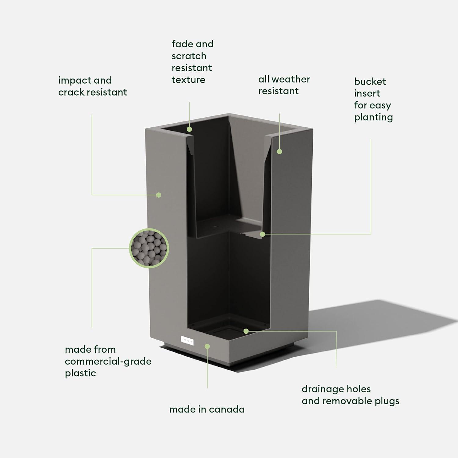 Block Series Pedestal Planter