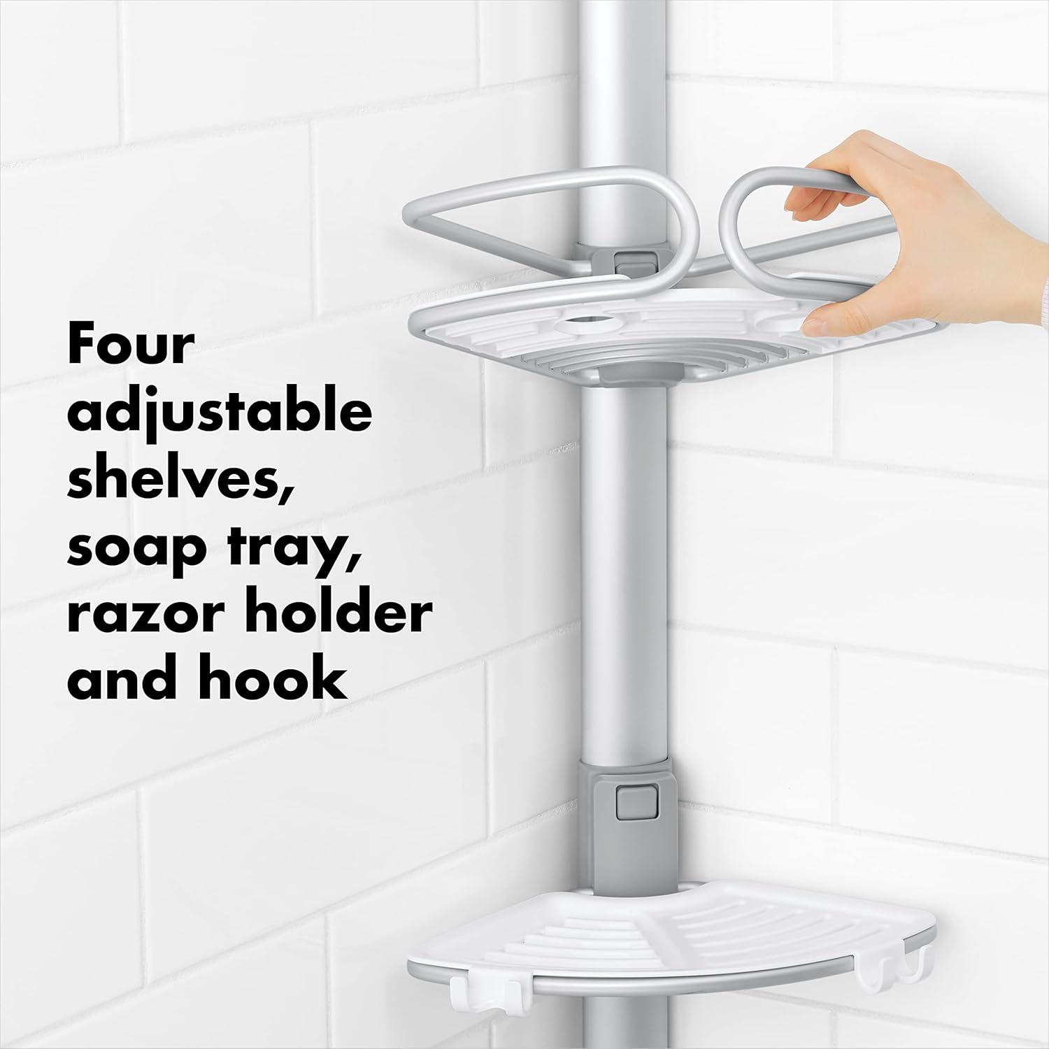 Good Grips Quik-Extend Aluminum Pole Shower Caddy