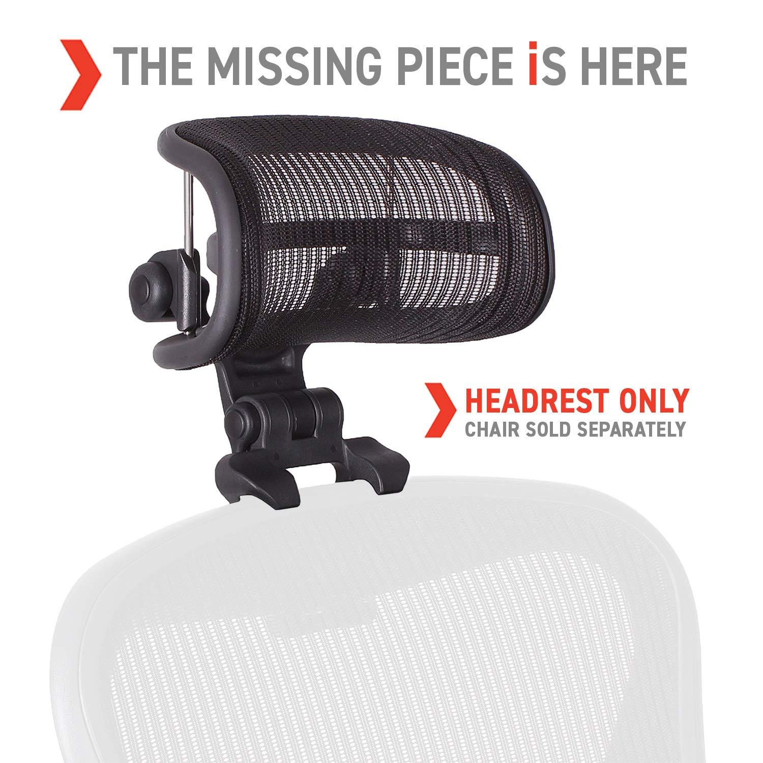 Engineered Now The Original Headrest for The Herman Miller Aeron Chair (H4 for Remastered, Mineral)