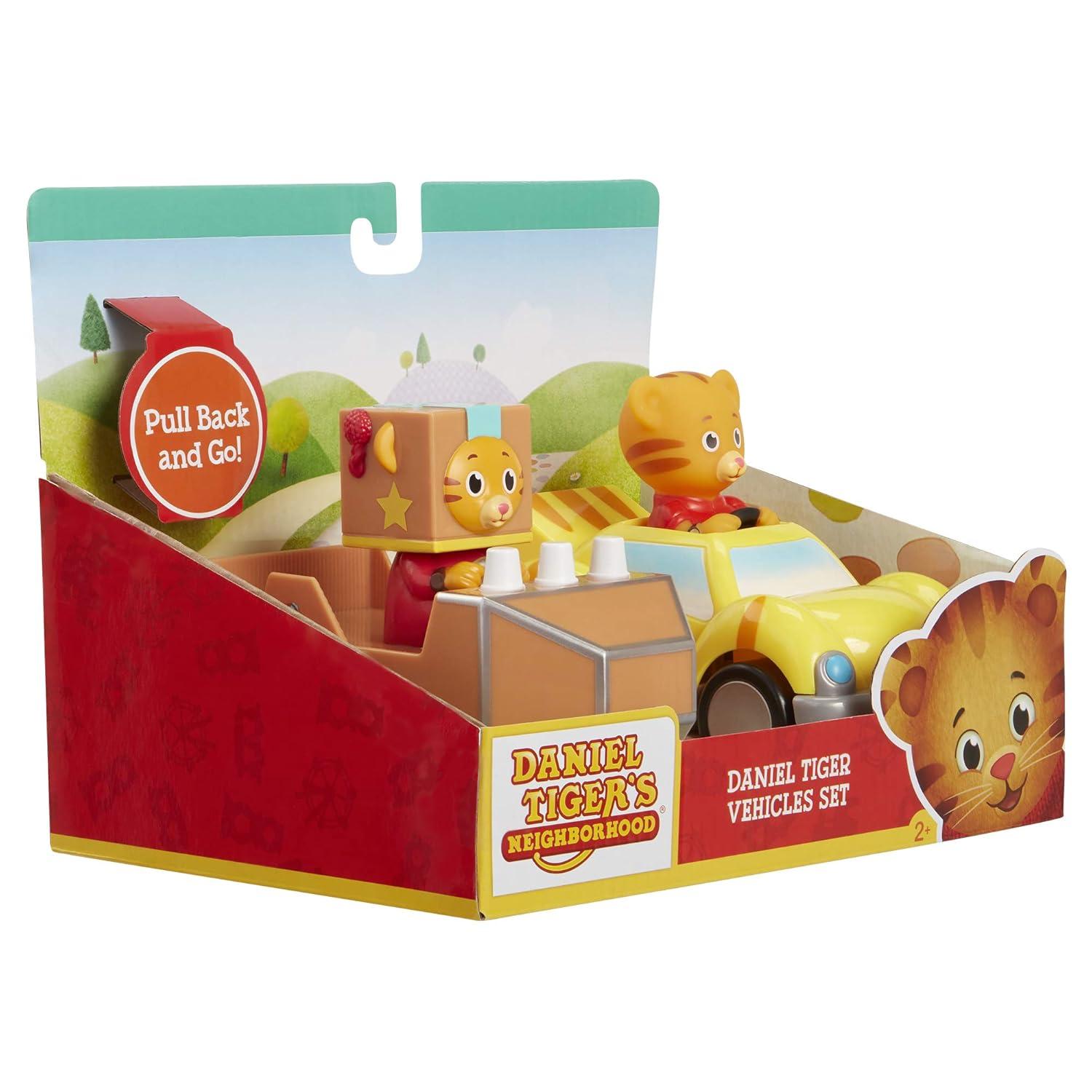 Daniel Tiger's Neighborhood Tigertastic Car & Rocket Vehicle Playset
